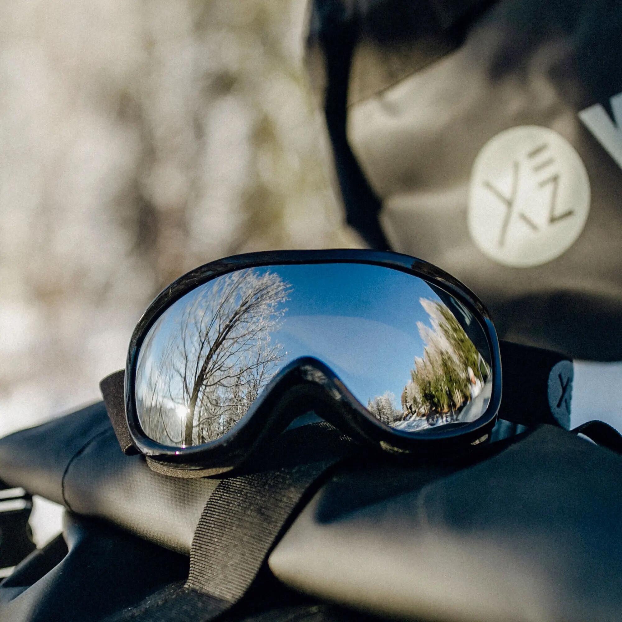 YEAZ Masque de ski/snowboard argenté/noir STEEZE 4/10