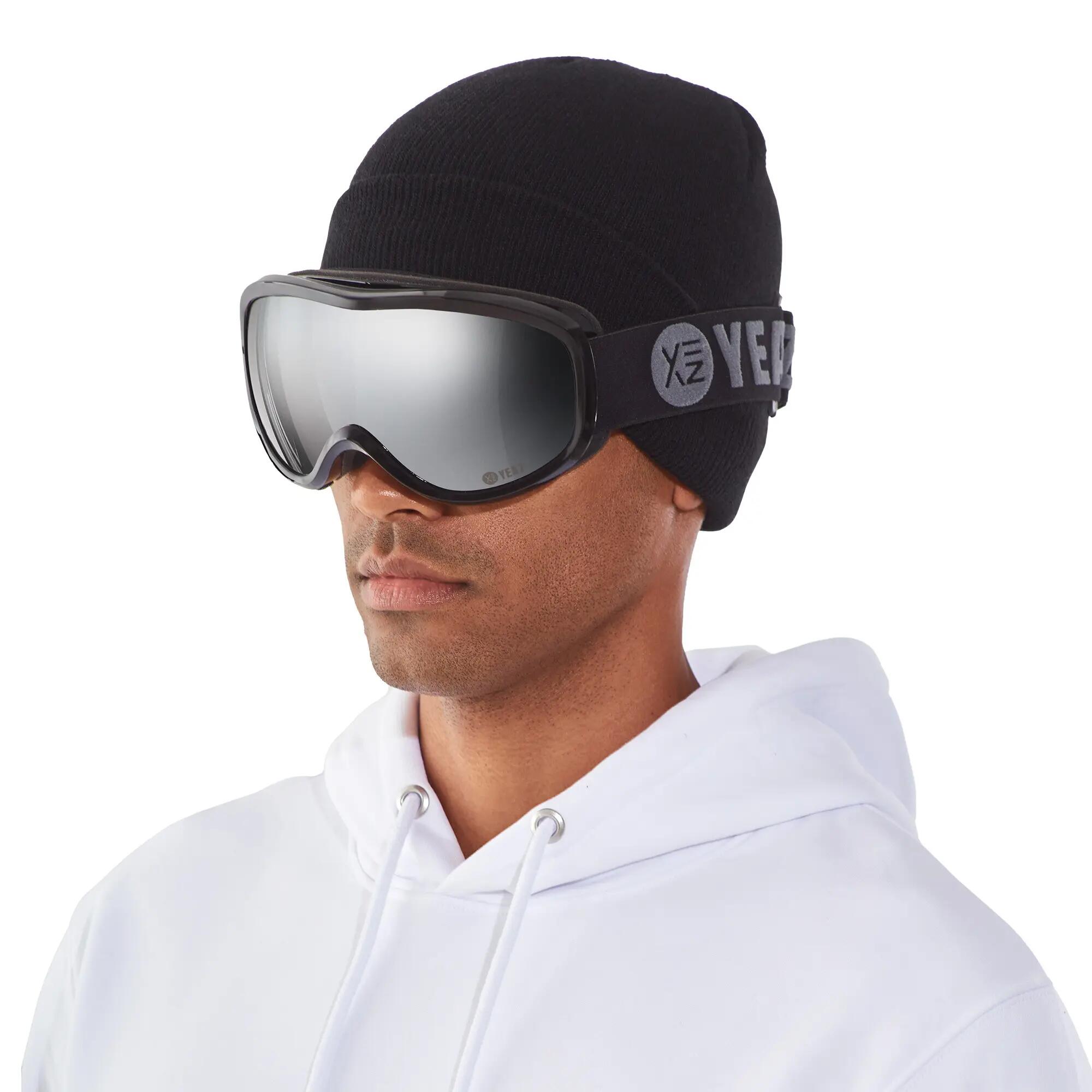 YEAZ Masque de ski/snowboard argenté/noir STEEZE 2/10