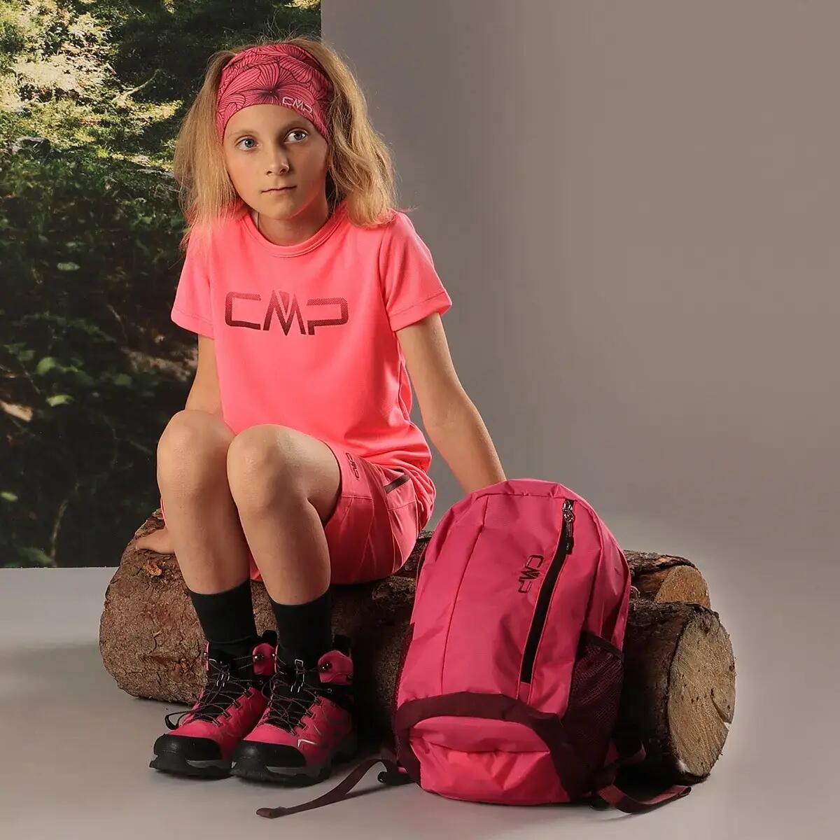 T-shirt da bambina a girocollo CMP Logo 3/4