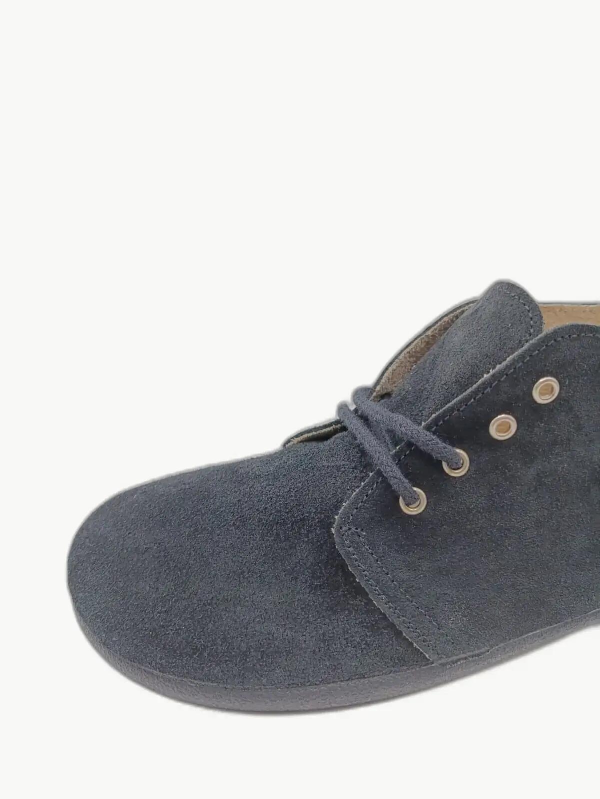 Botín barefoot mujer serraje cordón safari negro 3/5