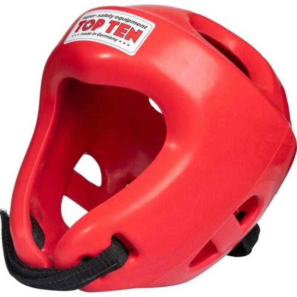 "Top Ten" Boxsport Kopfschutz für , PUSchaumstoff Herren Rot L 3/4