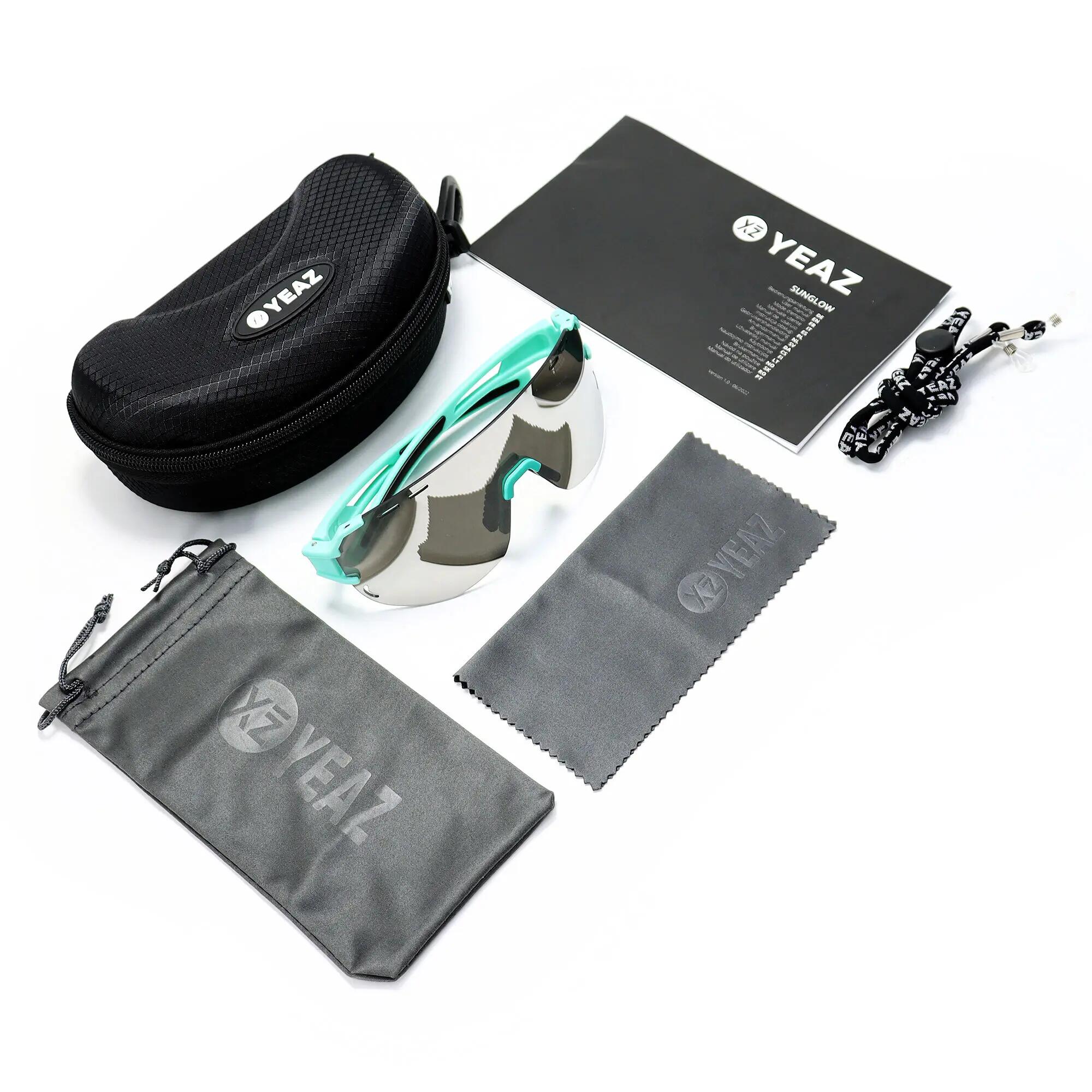 YEAZ Occhiali da sole sportivi bianco/blu SUNGLOW 6/6