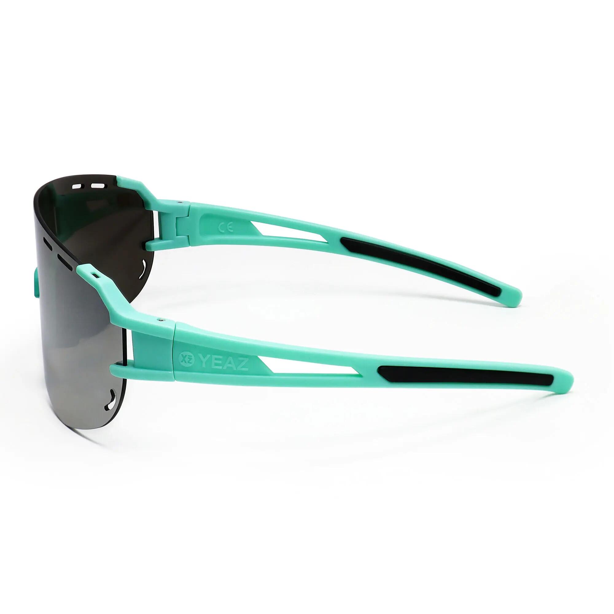 YEAZ Occhiali da sole sportivi bianco/blu SUNGLOW 5/6
