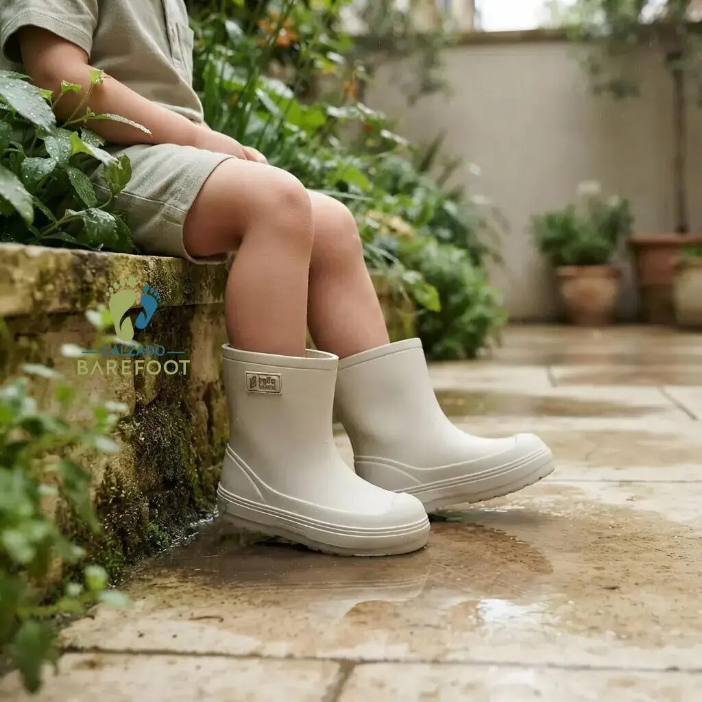 Hello Bland Botas de Agua Hueso - Talla 30 2/6