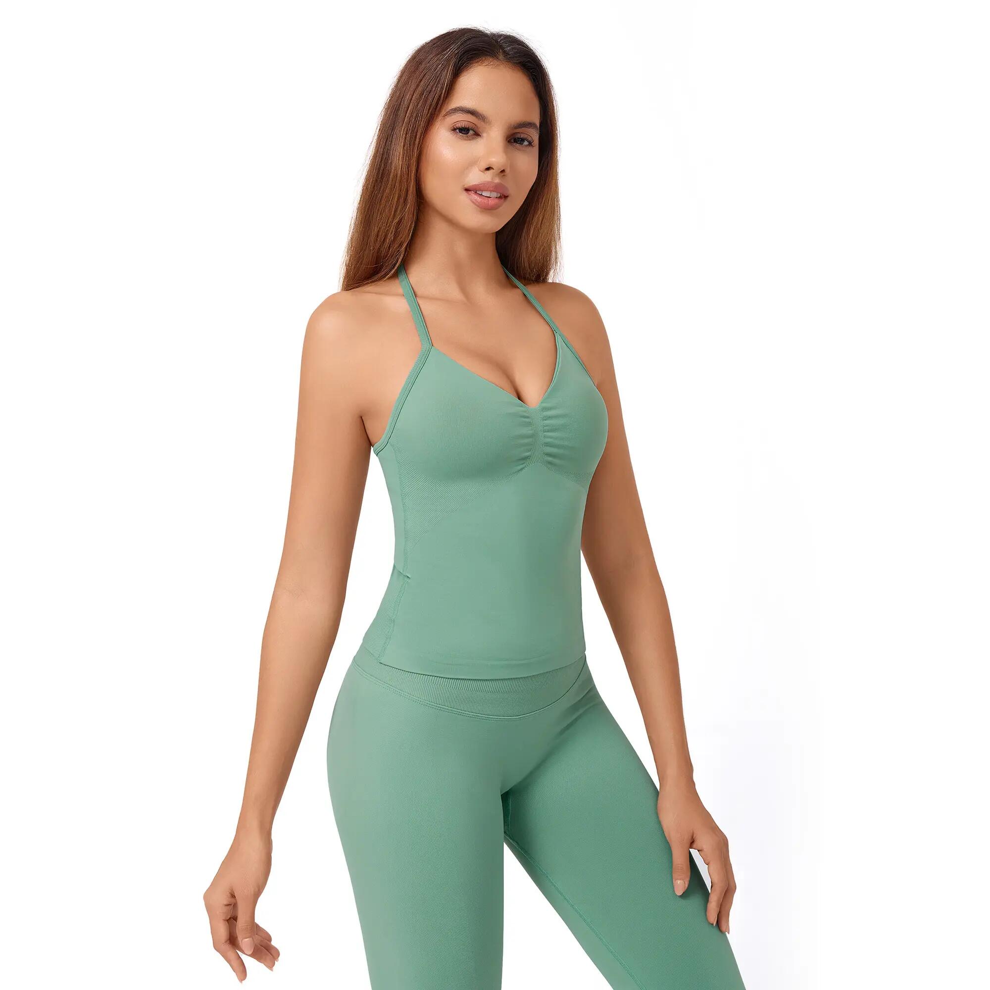 YEAZ Top sportivo da donna aderente alla figura con arricciatura SCENE 3/5
