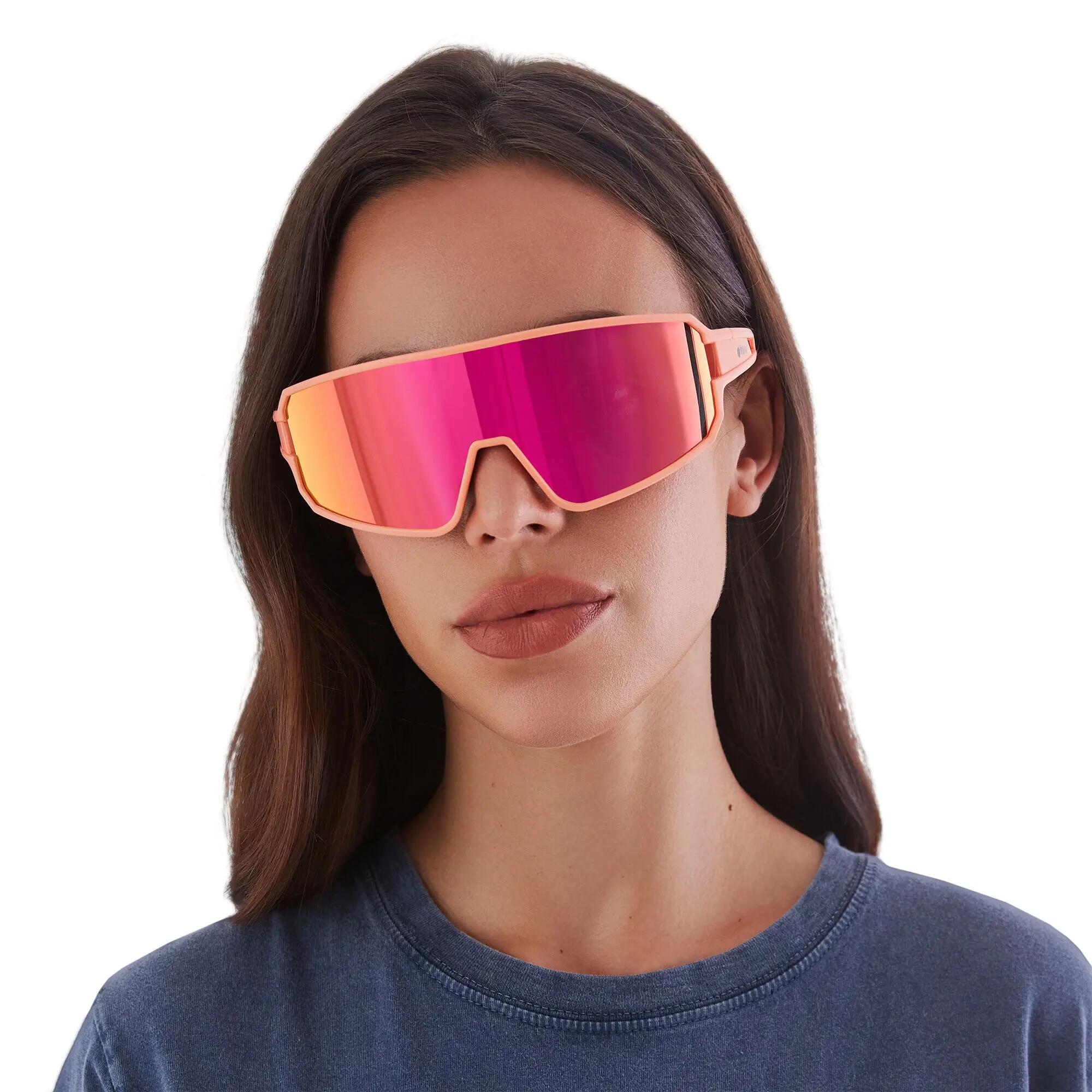 YEAZ Occhiali da sole sportivi rosso/rosa SUNWAVE 3/5