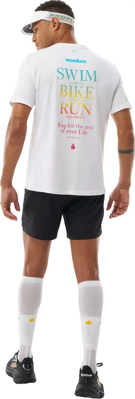Camiseta Compressport Training Ironman 2026 blanca para hombre 6/7