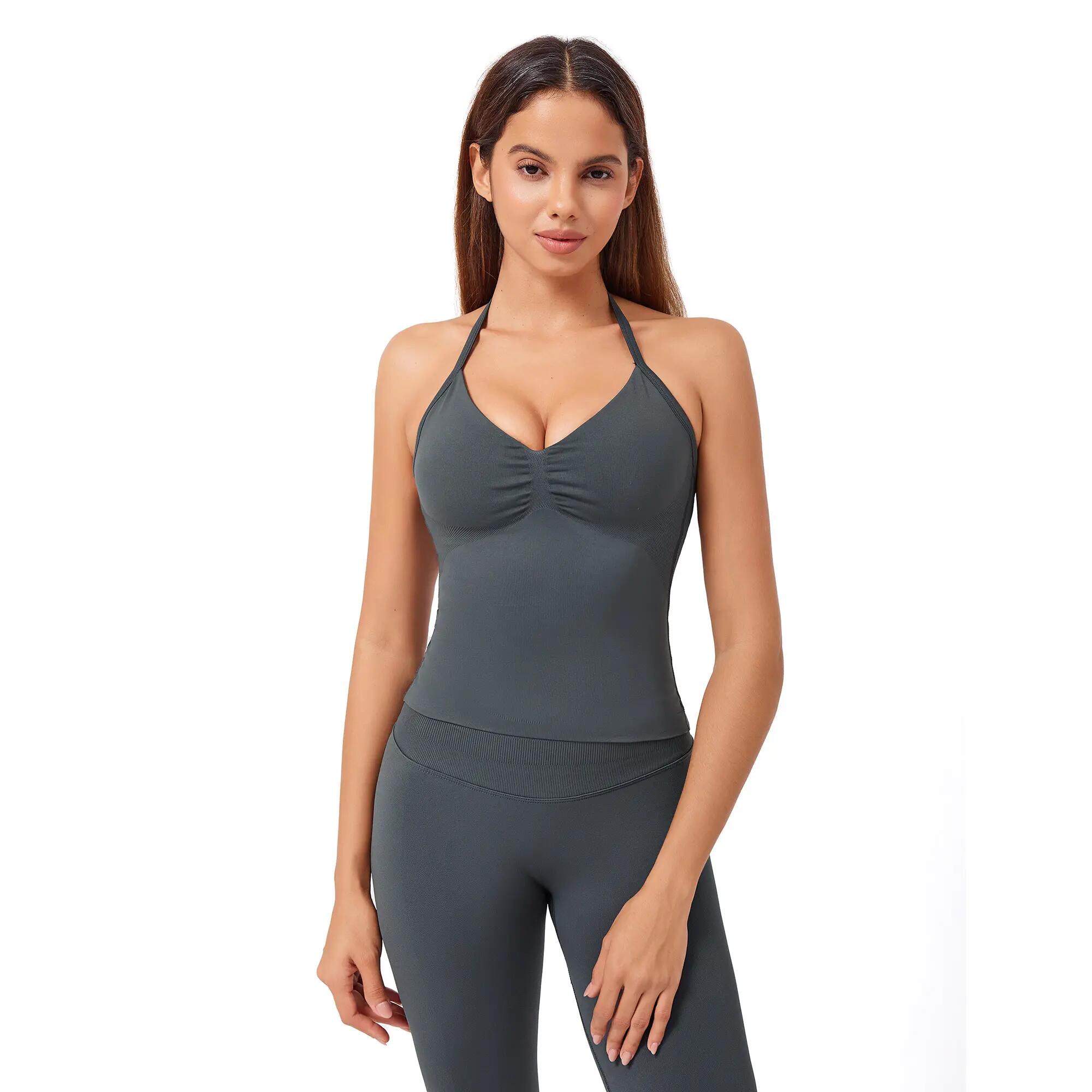 YEAZ Top sportivo da donna aderente alla figura con arricciatura SCENE 2/5