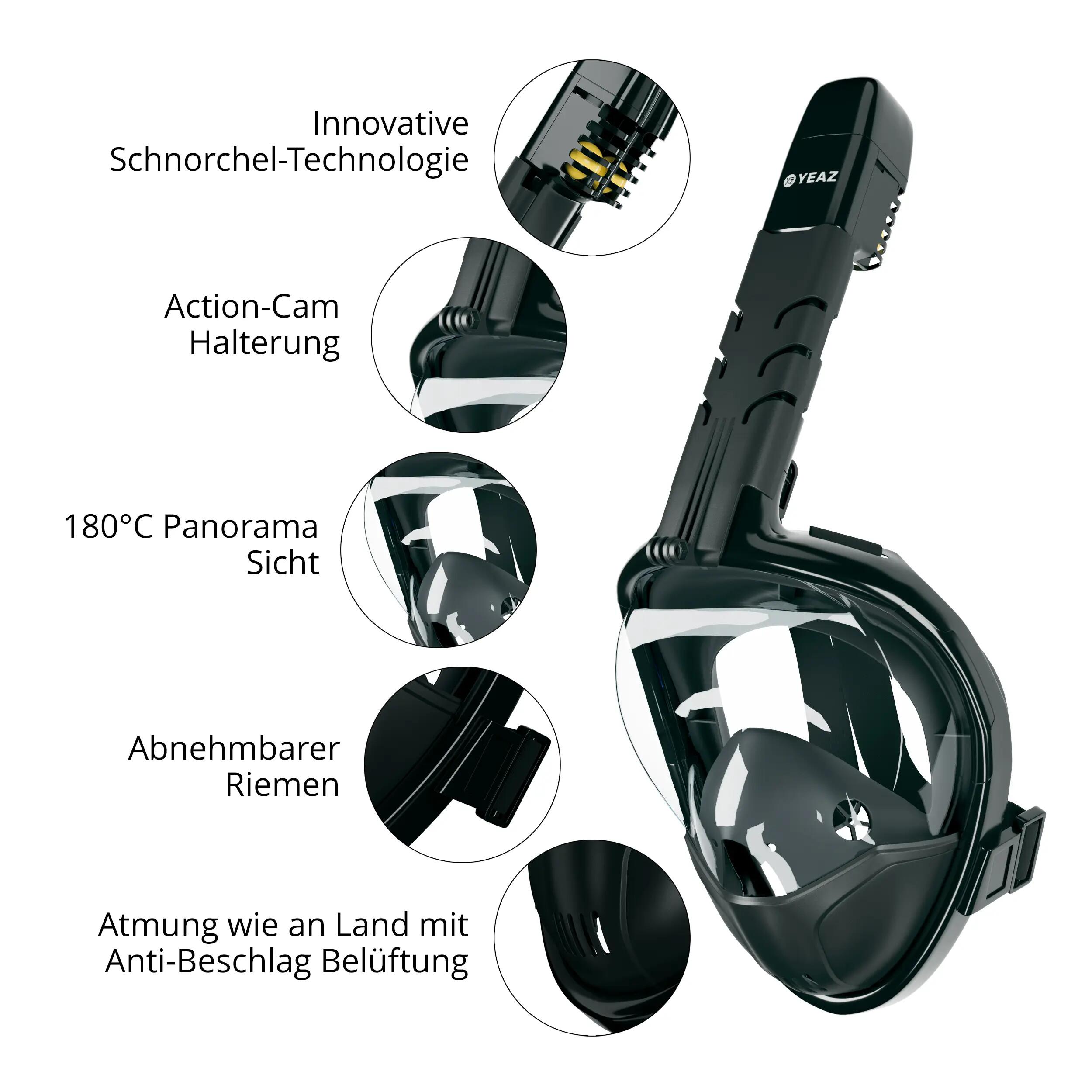 YEAZ Maschera snorkel taglia S/M OCEAN VIEW 9/9