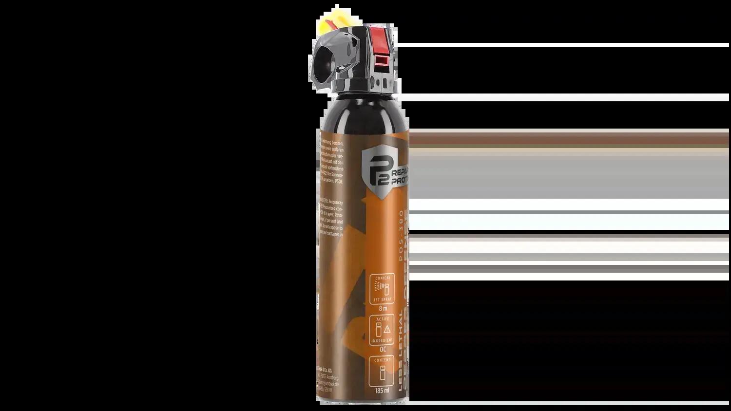 Pomarańczowy spray do samoobrony Umarex P2P 185 ml 6/6