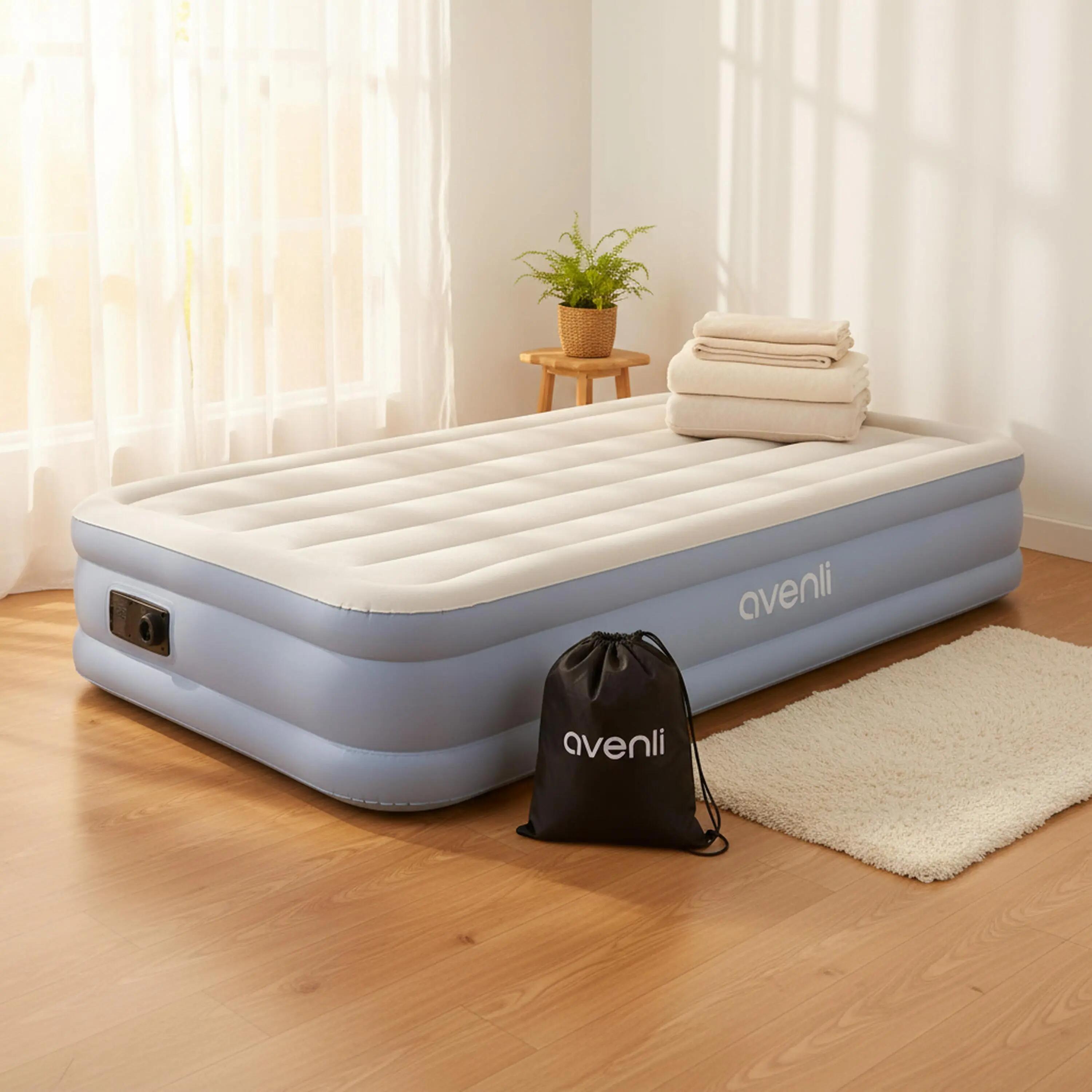 Luftmatratze selbstaufblasend 1 Person 191x99x33cm Luftbett mit Elektropumpe 6/10