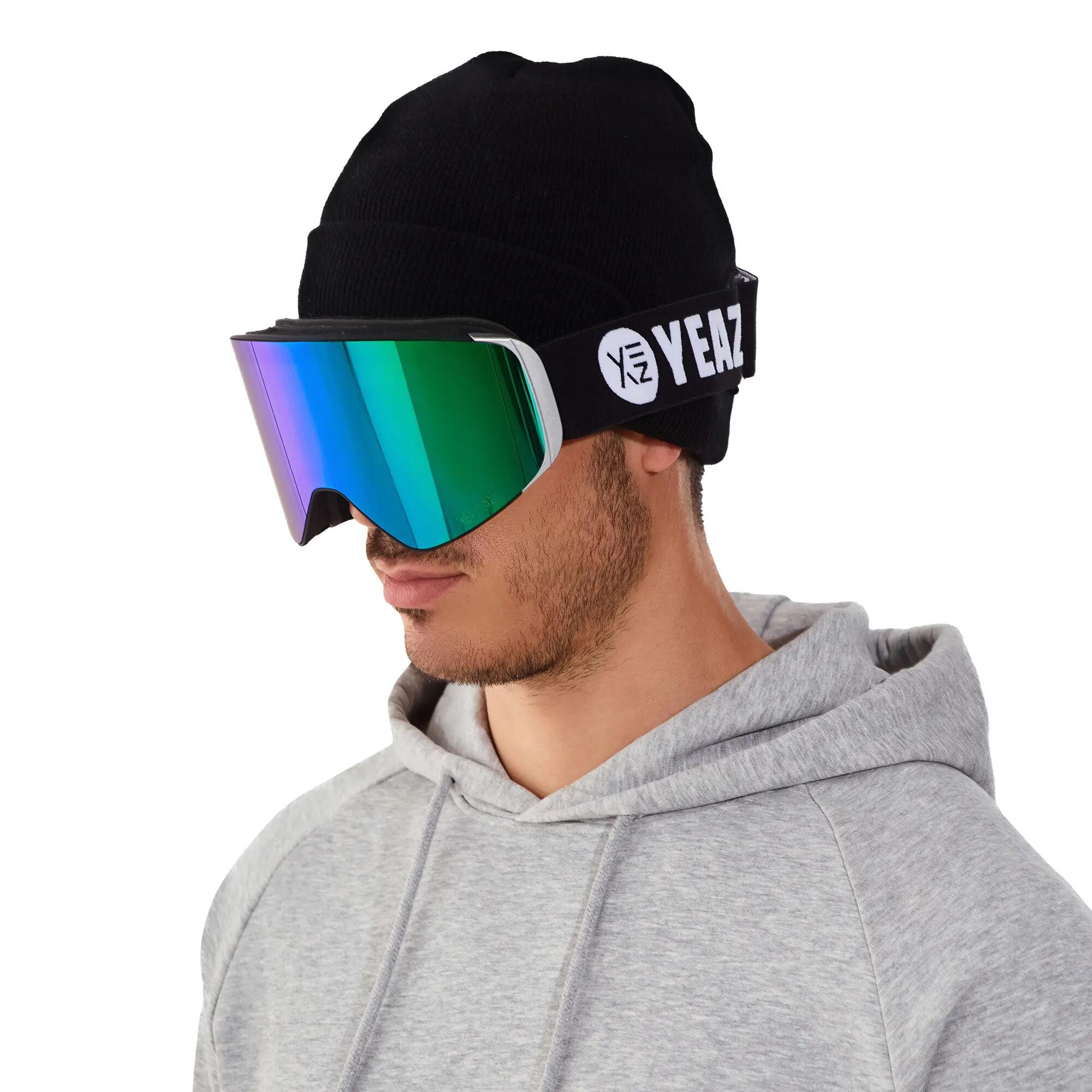 YEAZ Óculos Polarizados para Esqui Espelho/Prata Verde APEX 2/11