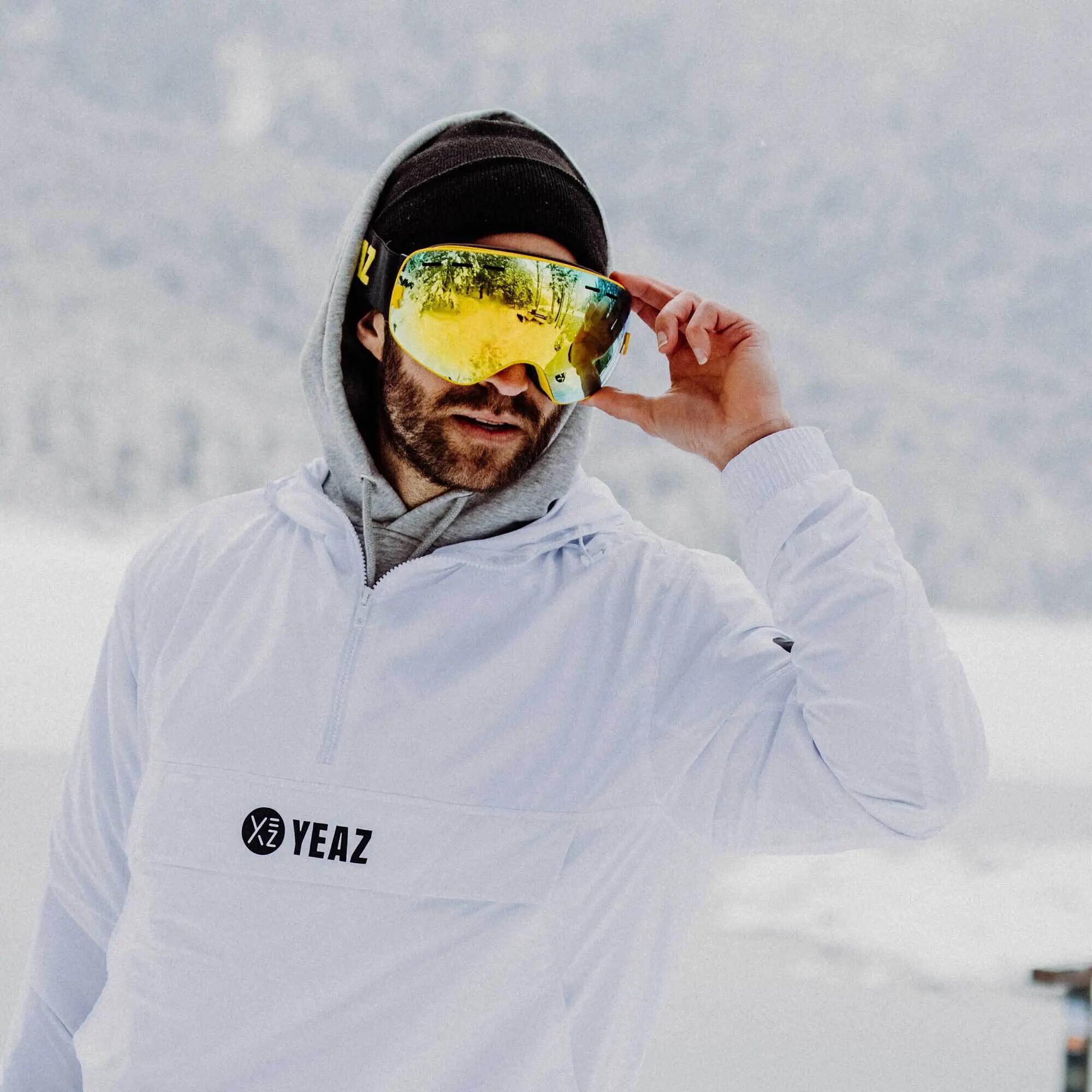 YEAZ Óculos de Esqui e Snowboard com Armação Amarelo Espelhado XTRM-SUMMIT 4/12
