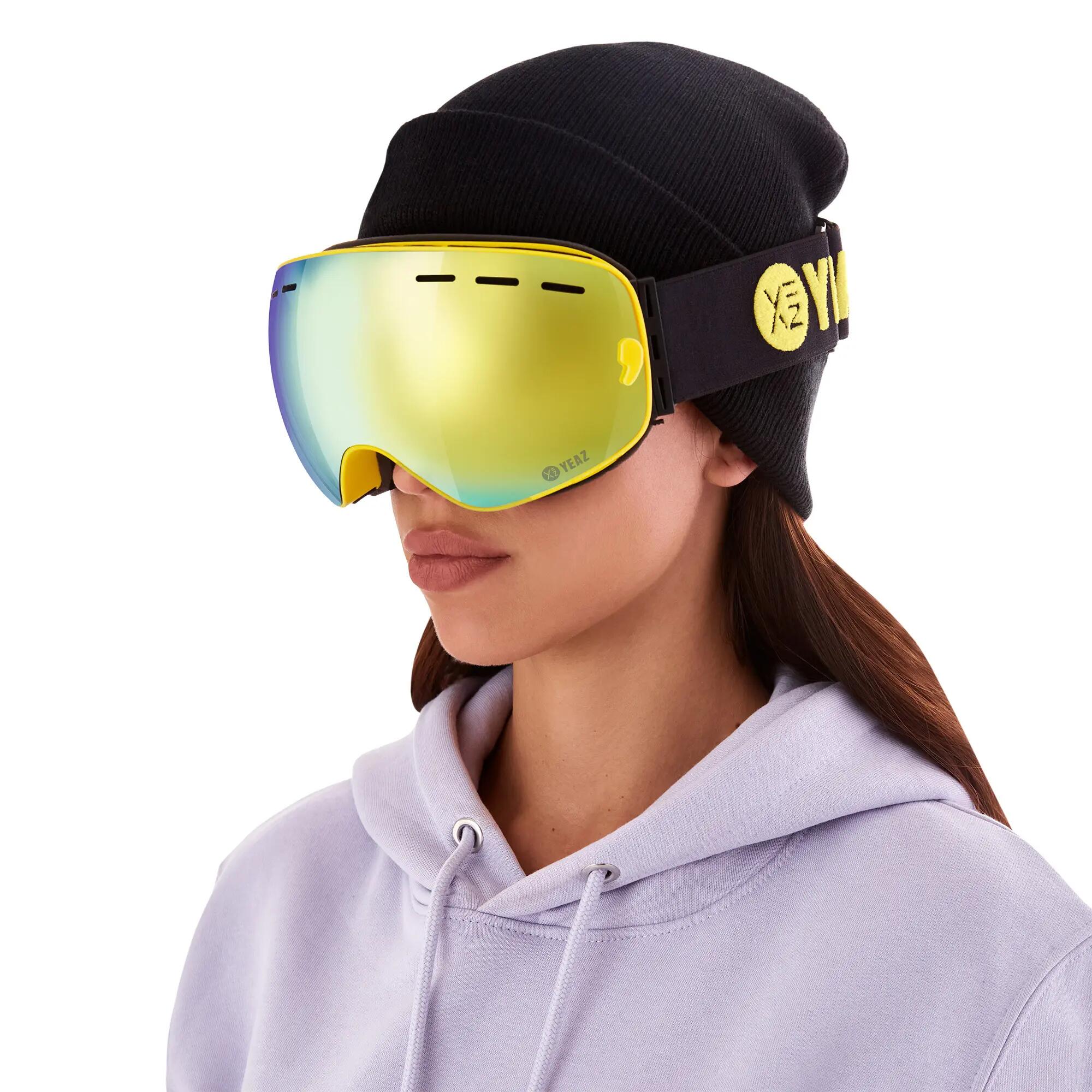 YEAZ Óculos de Esqui e Snowboard com Armação Amarelo Espelhado XTRM-SUMMIT 3/12