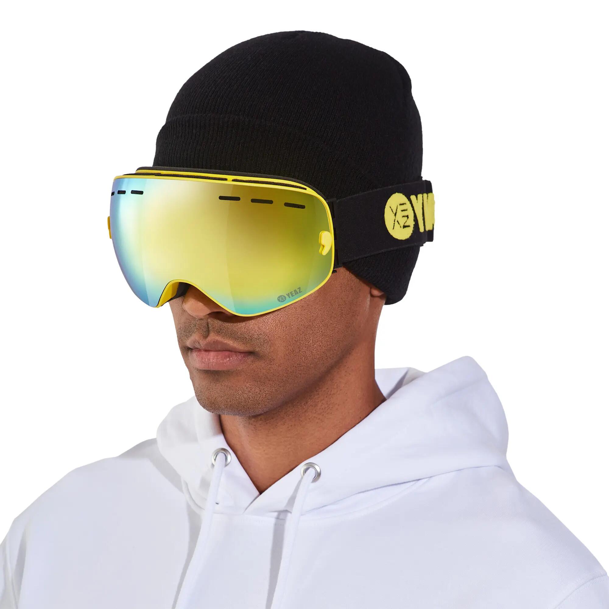 YEAZ Óculos de Esqui e Snowboard com Armação Amarelo Espelhado XTRM-SUMMIT 2/12
