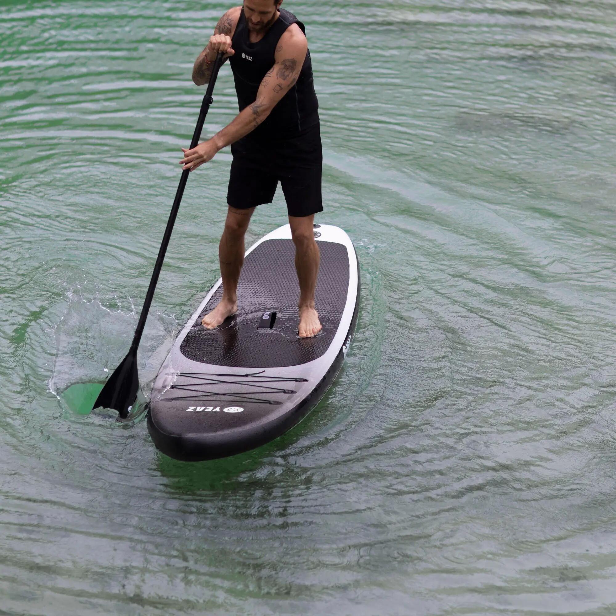 YEAZ Tavola e kit SUP BLACK SANDS BEACH - EXOTRACE PRO - SET 5/12