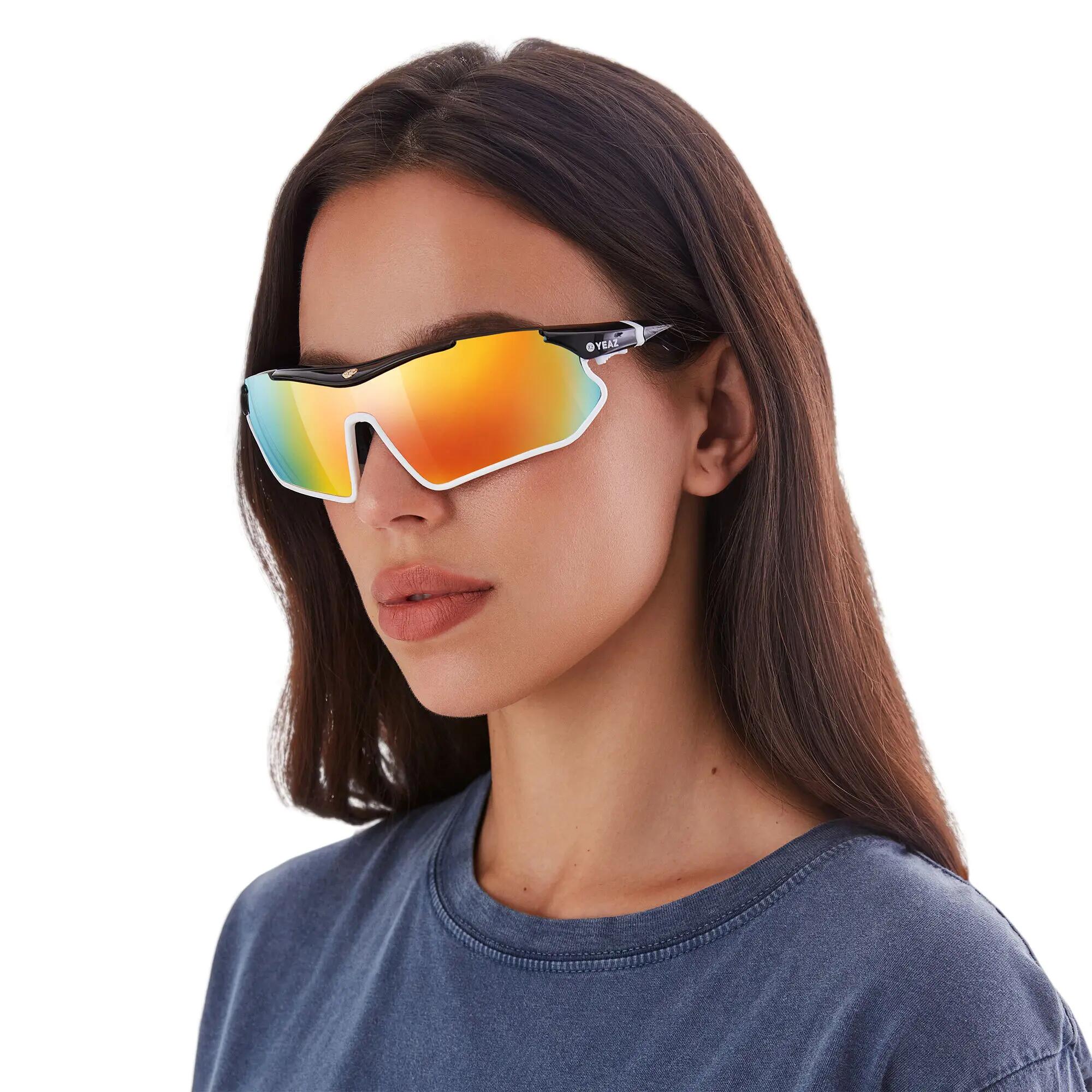 YEAZ Occhiali da sole sportivi nero/bianco/rosso SUNRAY 3/5