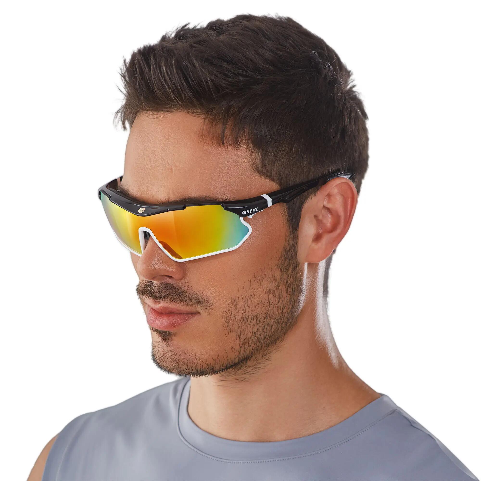 YEAZ Occhiali da sole sportivi nero/bianco/rosso SUNRAY 2/5