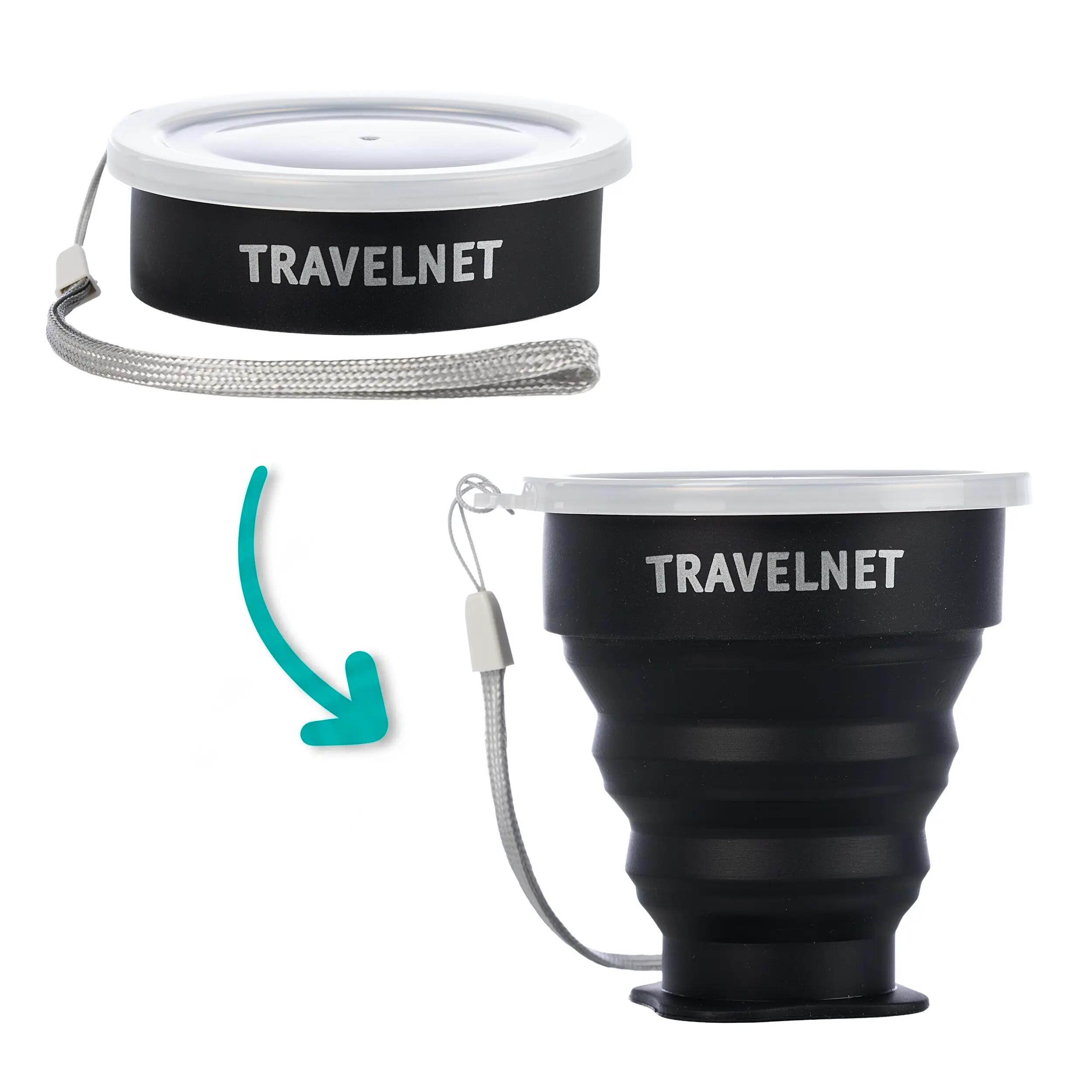 Travelnet Foldy Opvouwbare Siliconen Bekerset - Set van 4 6/7