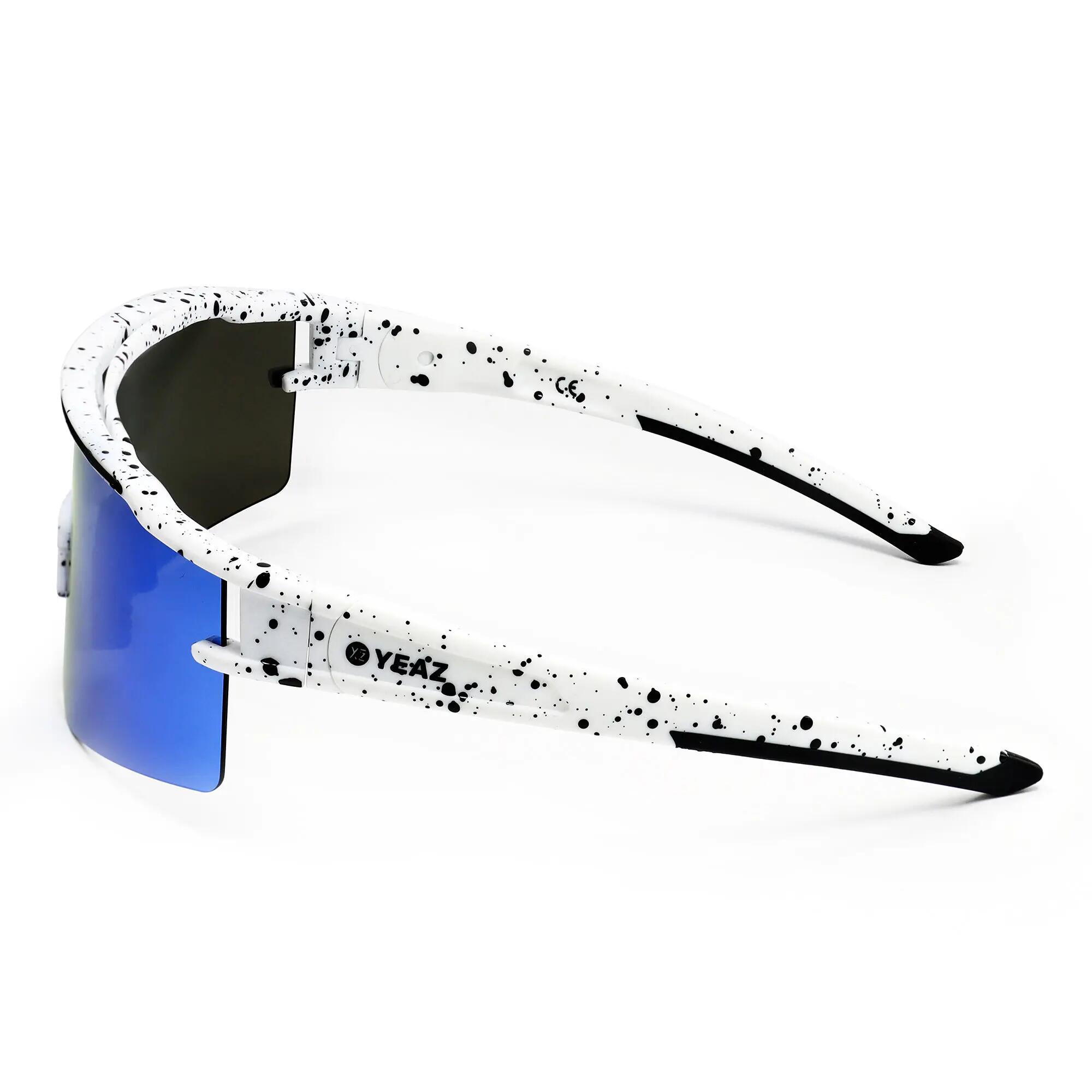YEAZ Occhiali da sole sportivi Bianco/Blu SUNTHRILL Set 7/9
