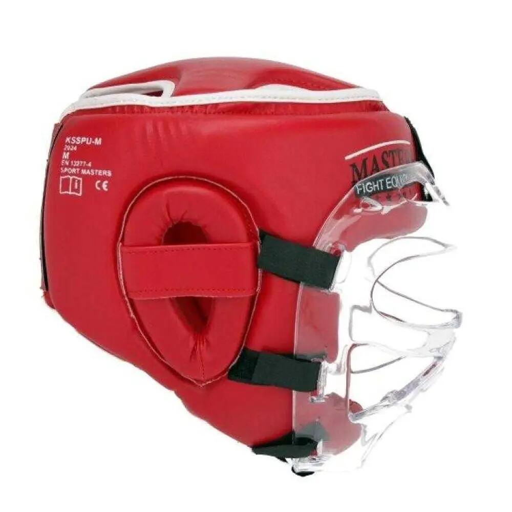 Boxsport Kopfschutz, Schaumstoff Herren Rot M 4/4
