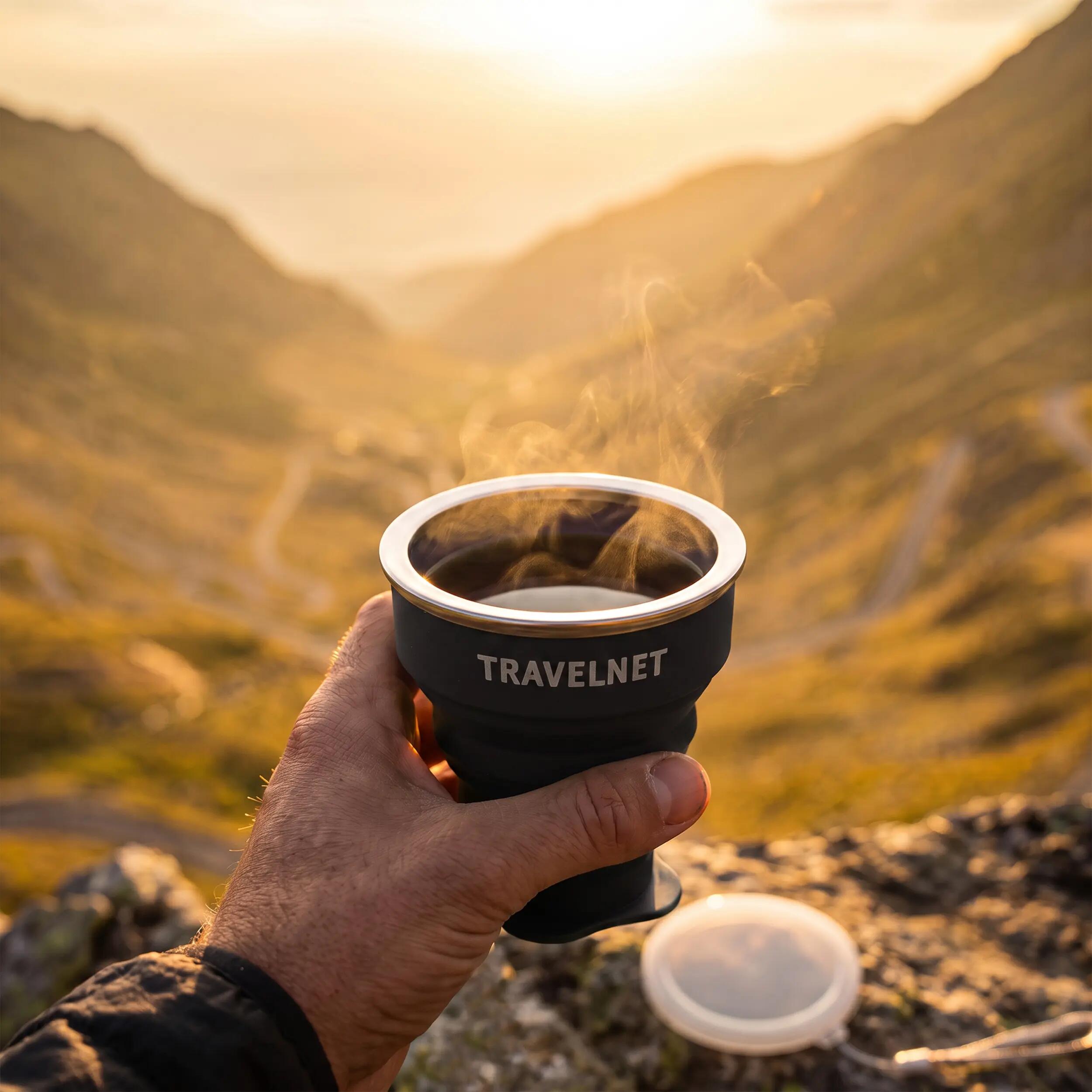 Travelnet Foldy Opvouwbare Siliconen Bekerset - Set van 4 3/7