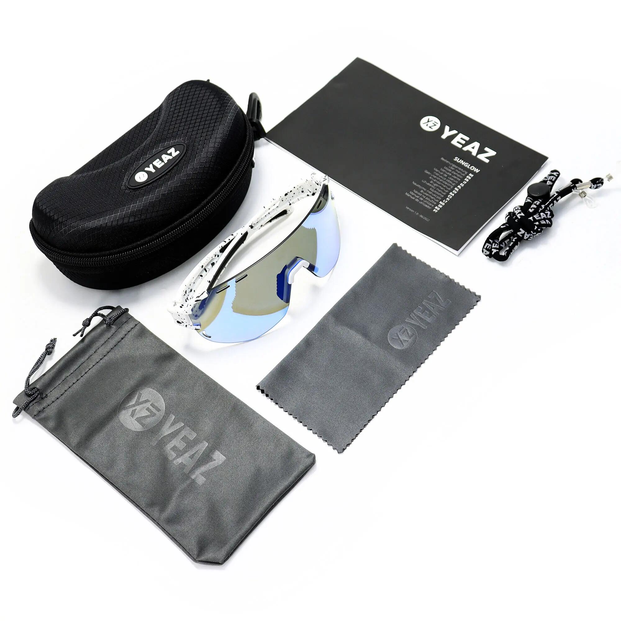 YEAZ Occhiali da sole sportivi bianco/blu SUNGLOW 6/6