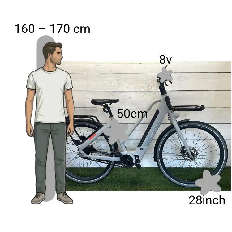Bicicletta usata Cortina E-Blau 2/4