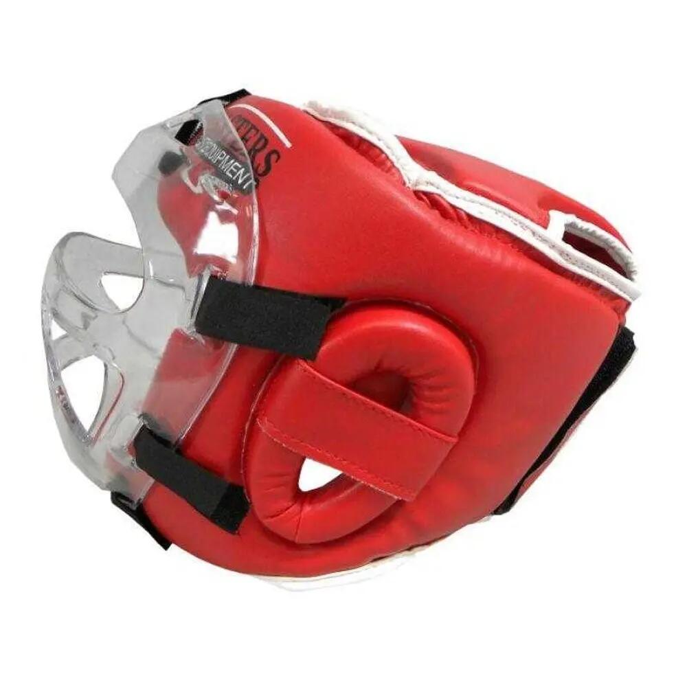 Boxsport Kopfschutz, Schaumstoff Herren Rot M 3/4