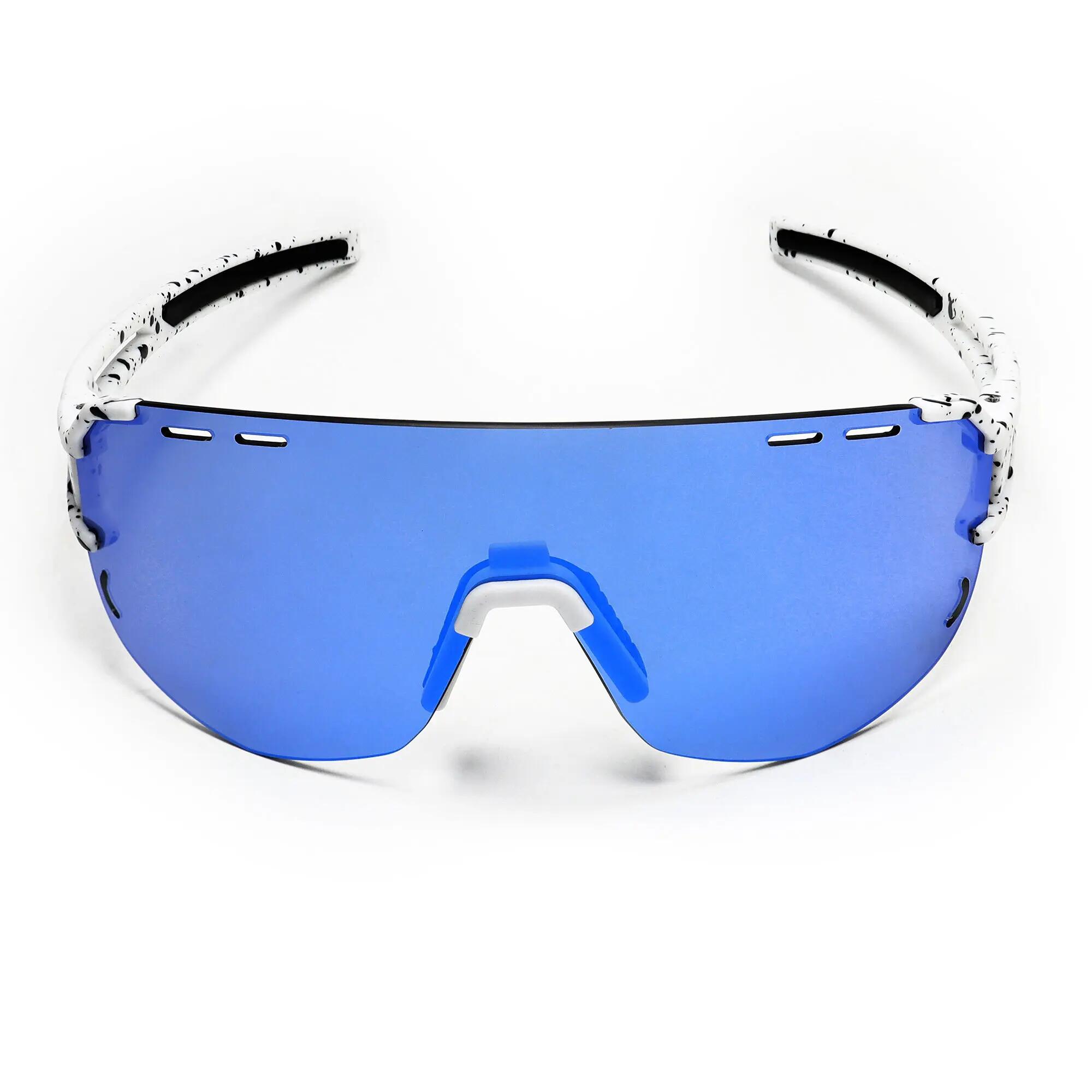 YEAZ Occhiali da sole sportivi bianco/blu SUNGLOW 4/6