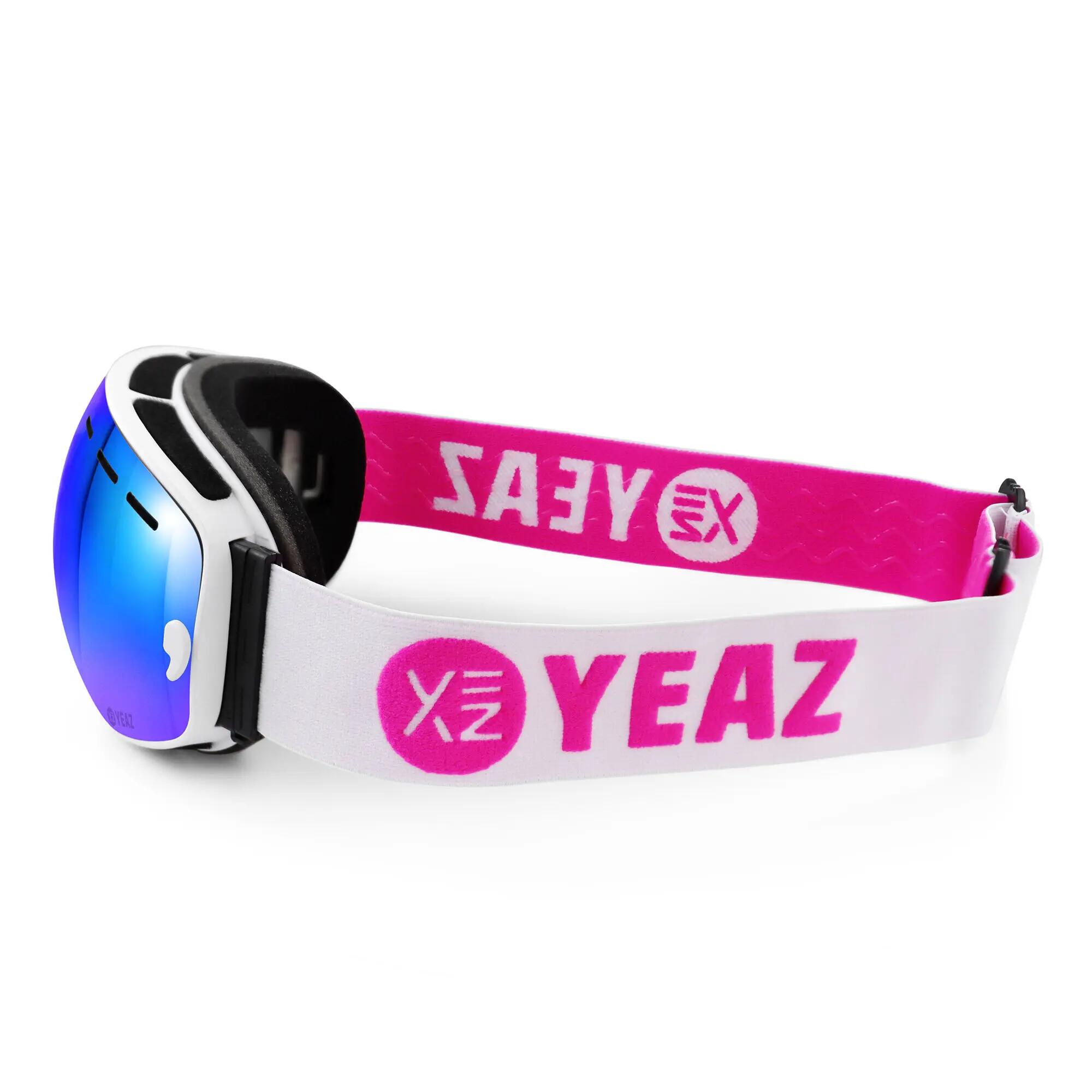 YEAZ Ski- Snowboardbrille mit Rahmen blau/pink verspiegelt XTRM-SUMMIT 7/12