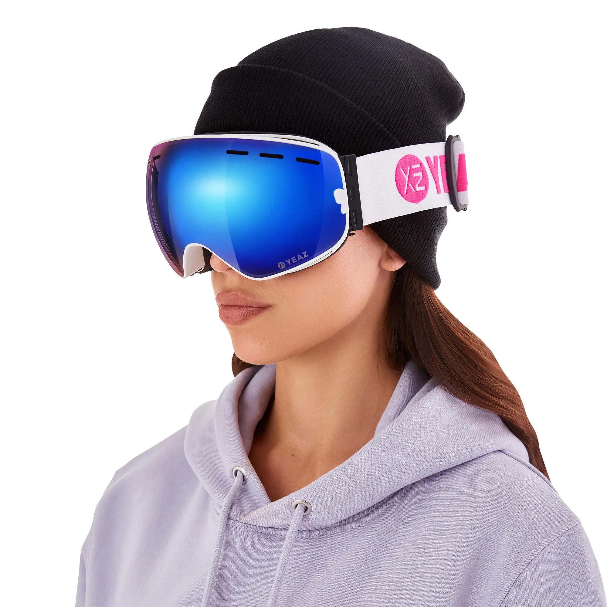 YEAZ Ski- Snowboardbrille mit Rahmen blau/pink verspiegelt XTRM-SUMMIT 3/12