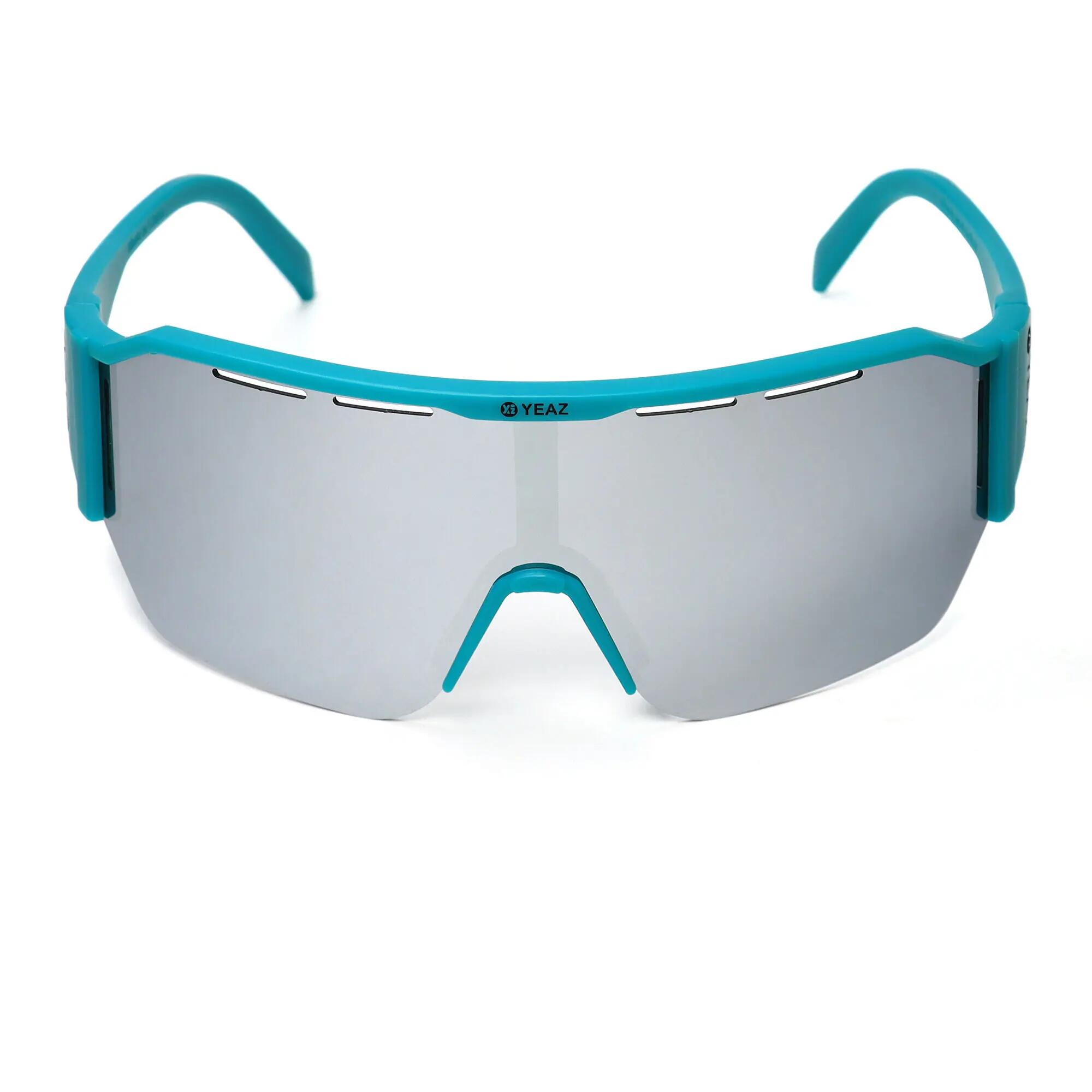 YEAZ Occhiali da sole sportivi verde/argento SUNVIBE 4/6