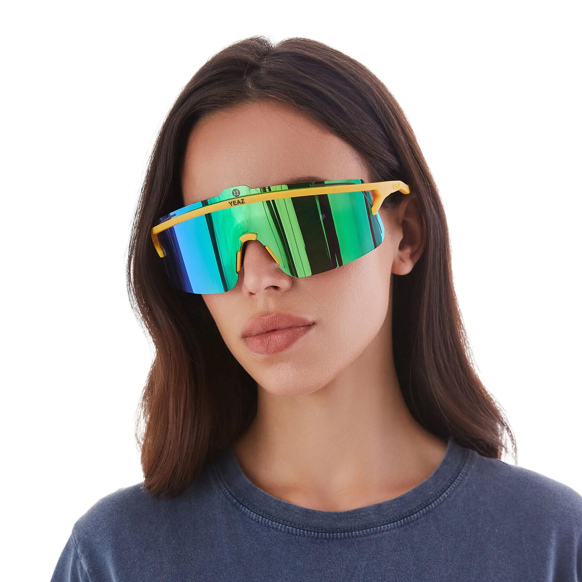 YEAZ Occhiali da sole sportivi nero/oro rosa SUNSHADE 3/6