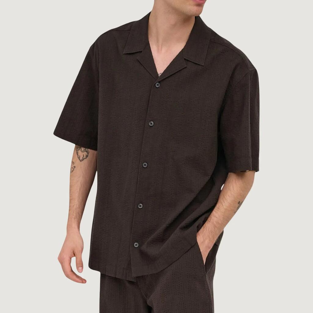 ONSCRUZ RLX SEERSUCKER SET Uomo Marrone Scuro