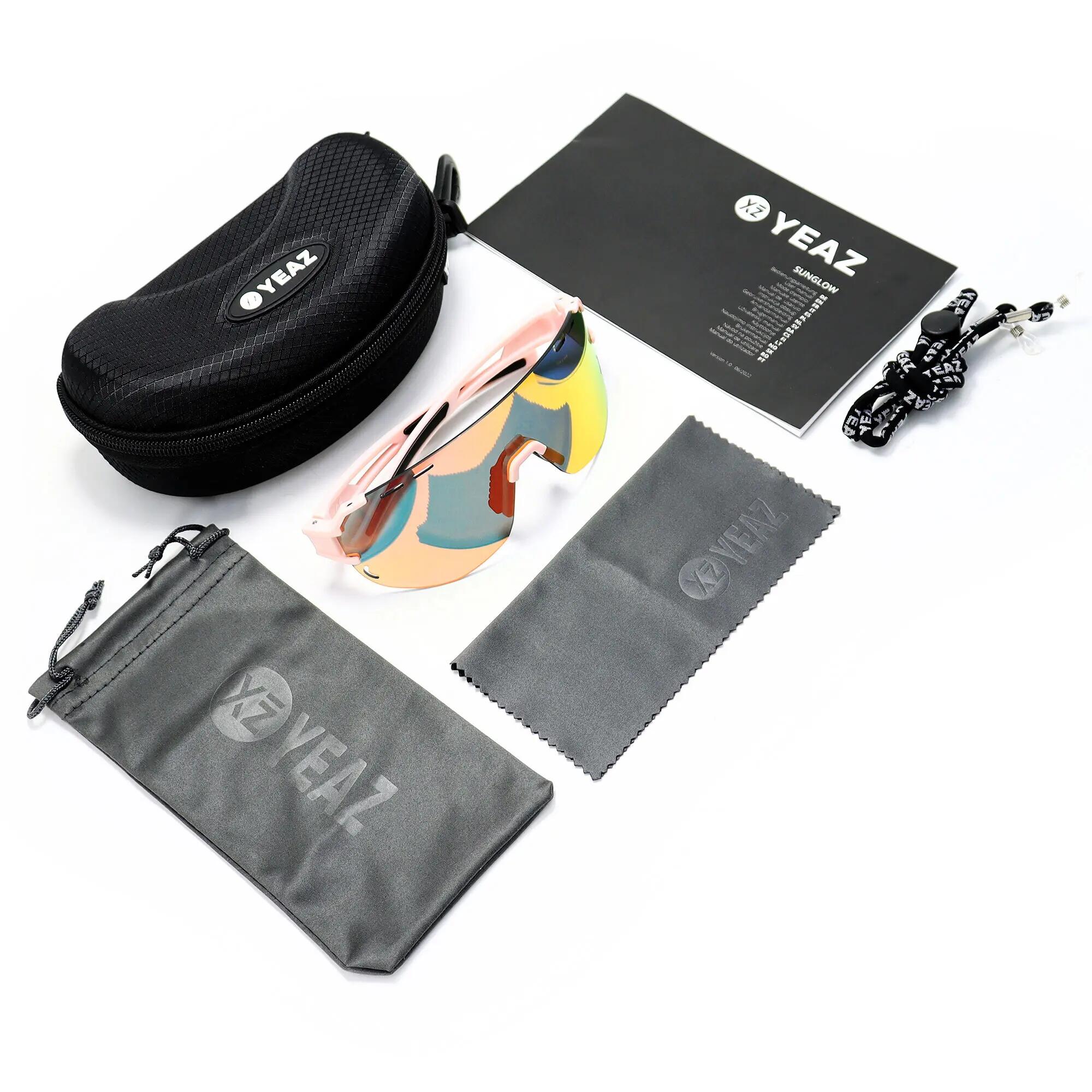YEAZ Occhiali da sole sportivi bianco/blu SUNGLOW 6/6