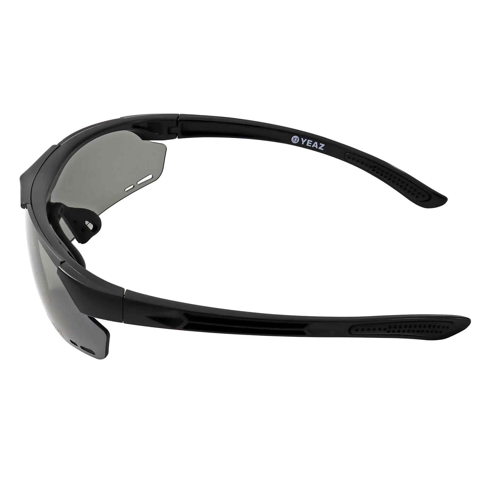YEAZ Occhiali da sole sportivi Magnet nero opaco / grigio SUNUP 5/6