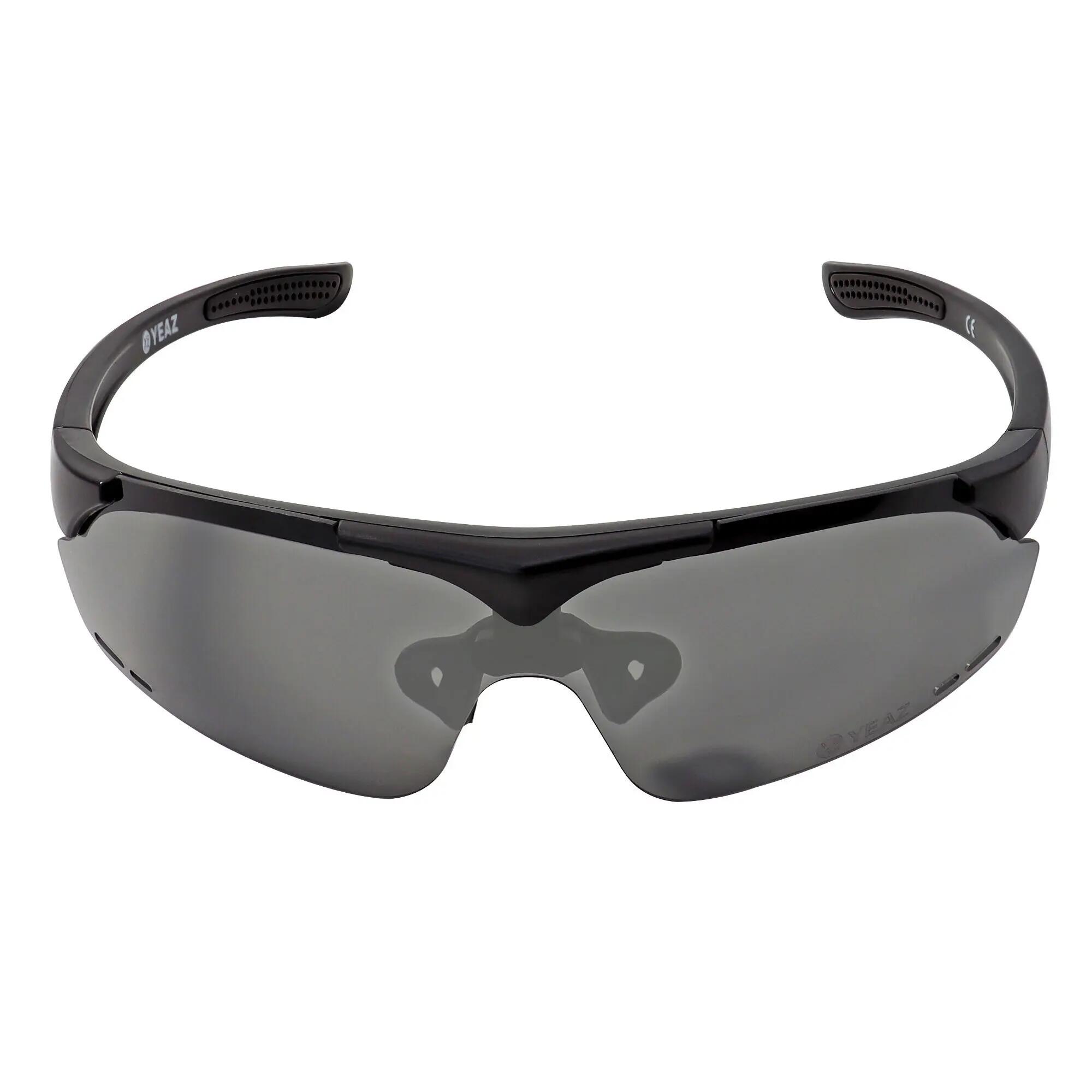YEAZ Occhiali da sole sportivi Magnet nero opaco / grigio SUNUP 4/6