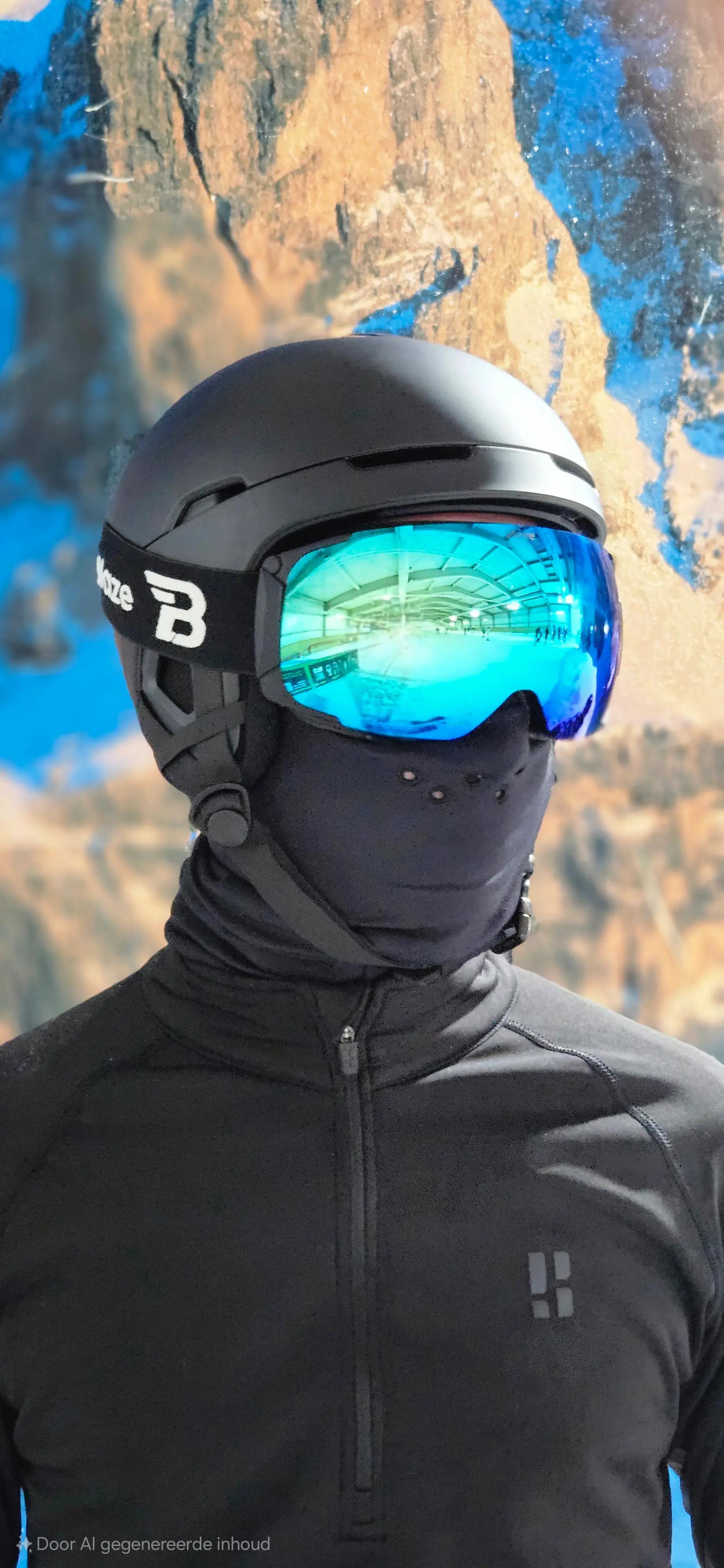 Unisex Wintersport Skibril Blaze Mountain's Breeze Blauw Sferisch 3/5