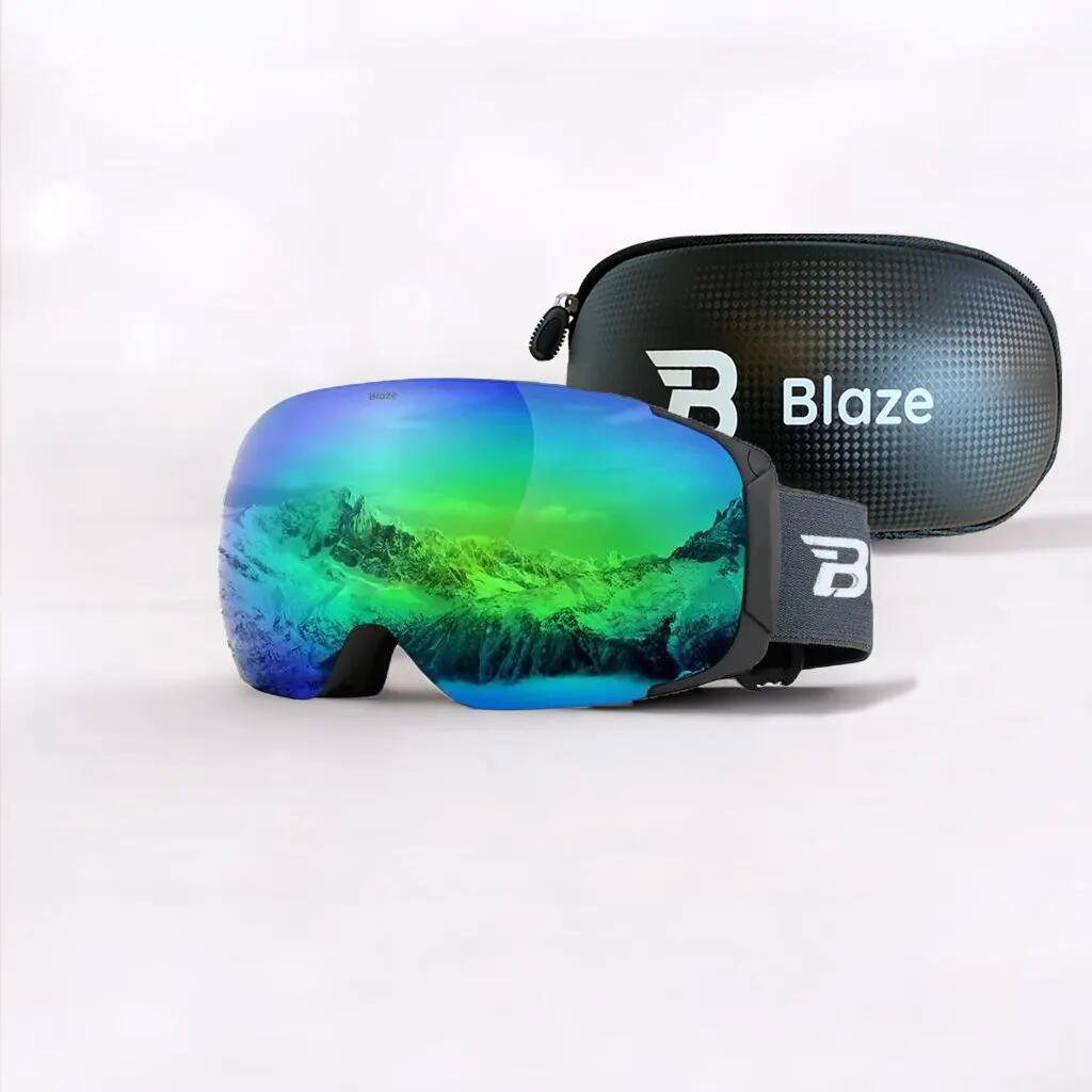 Unisex Wintersport Skibril Blaze Mountain's Breeze Blauw Sferisch 2/5