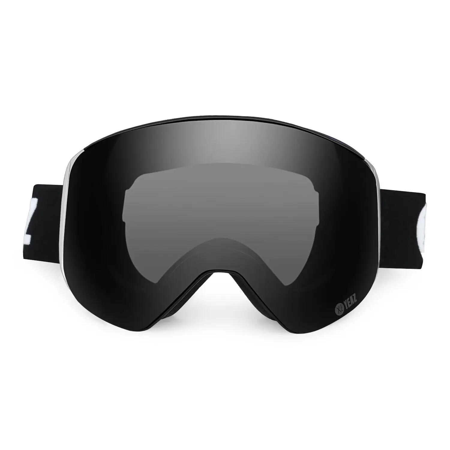 YEAZ Gafas de esquí y snowboard Magnet negro/plata APEX 5/11
