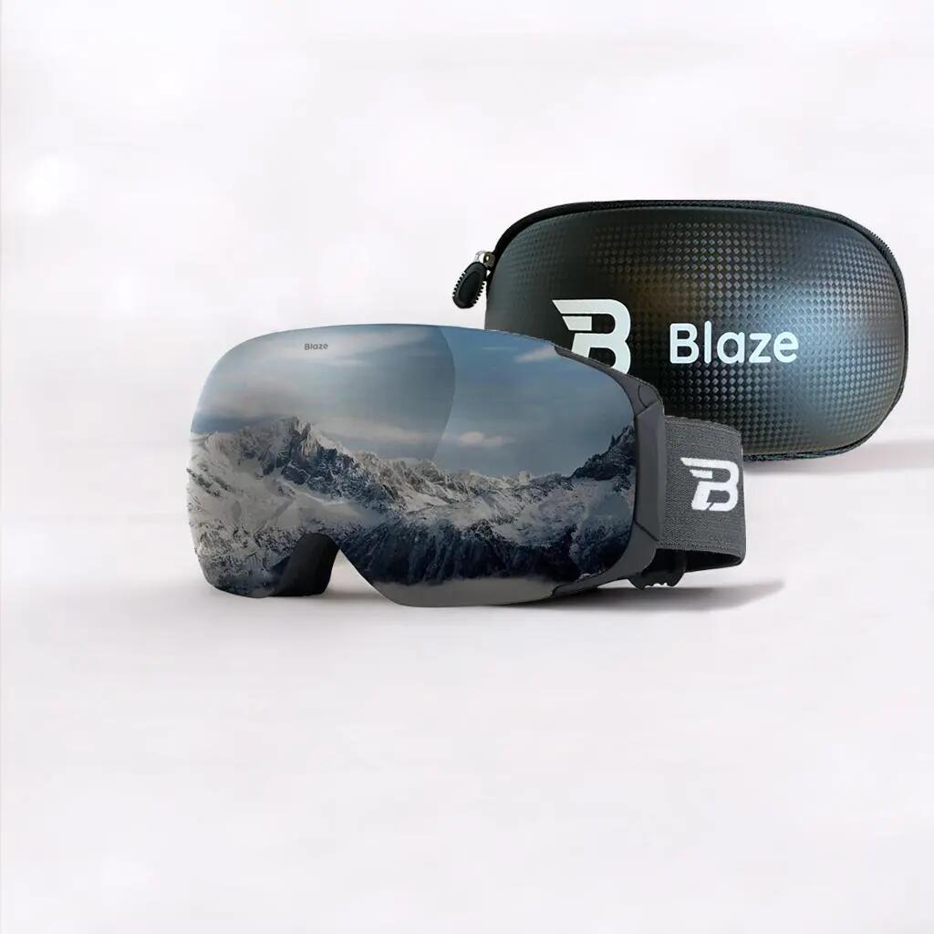 Unisex Wintersport Skibril Blaze Icy Peak Zilver Sferisch 2/5