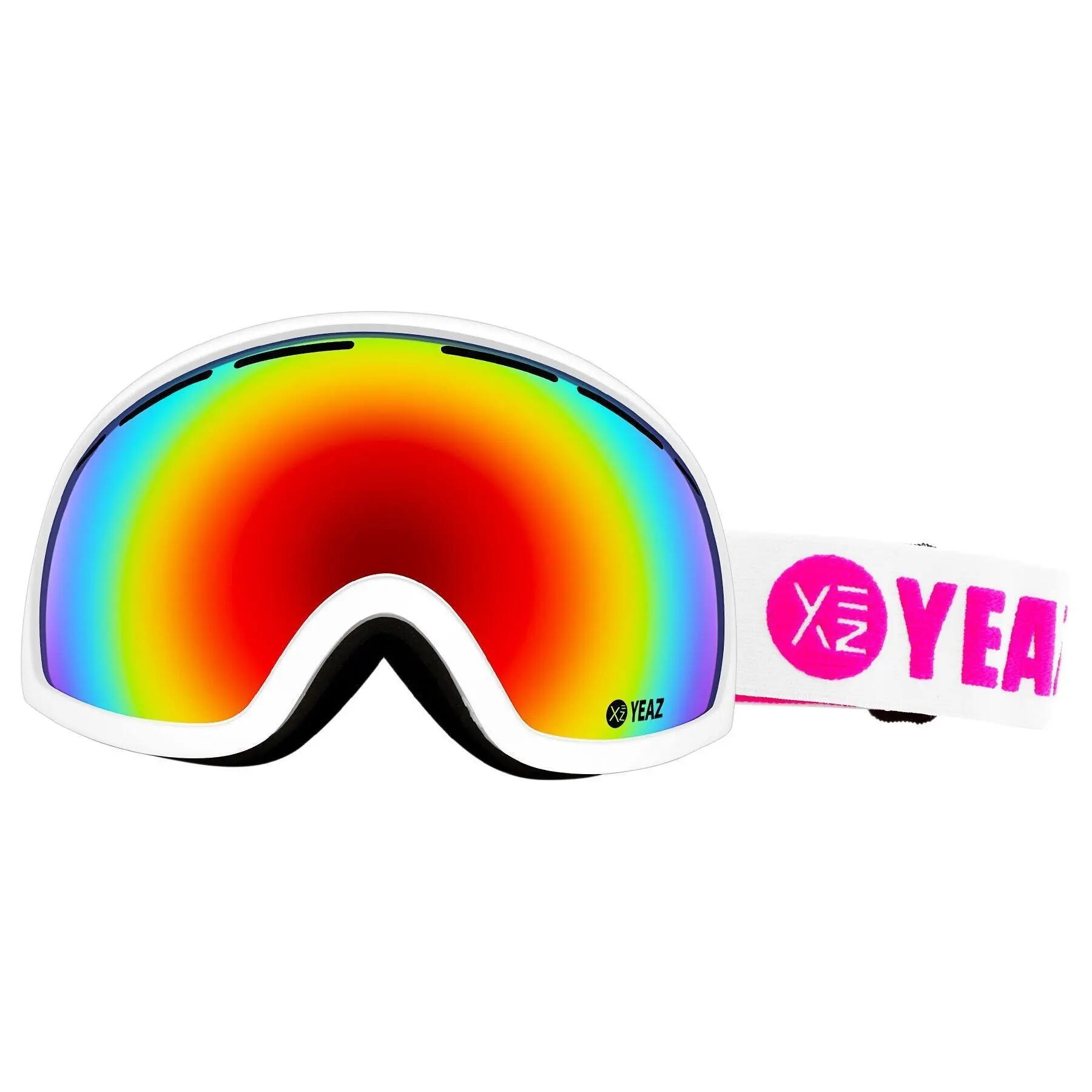 YEAZ Ski- en snowboardbril rood/wit PEAK 5/10