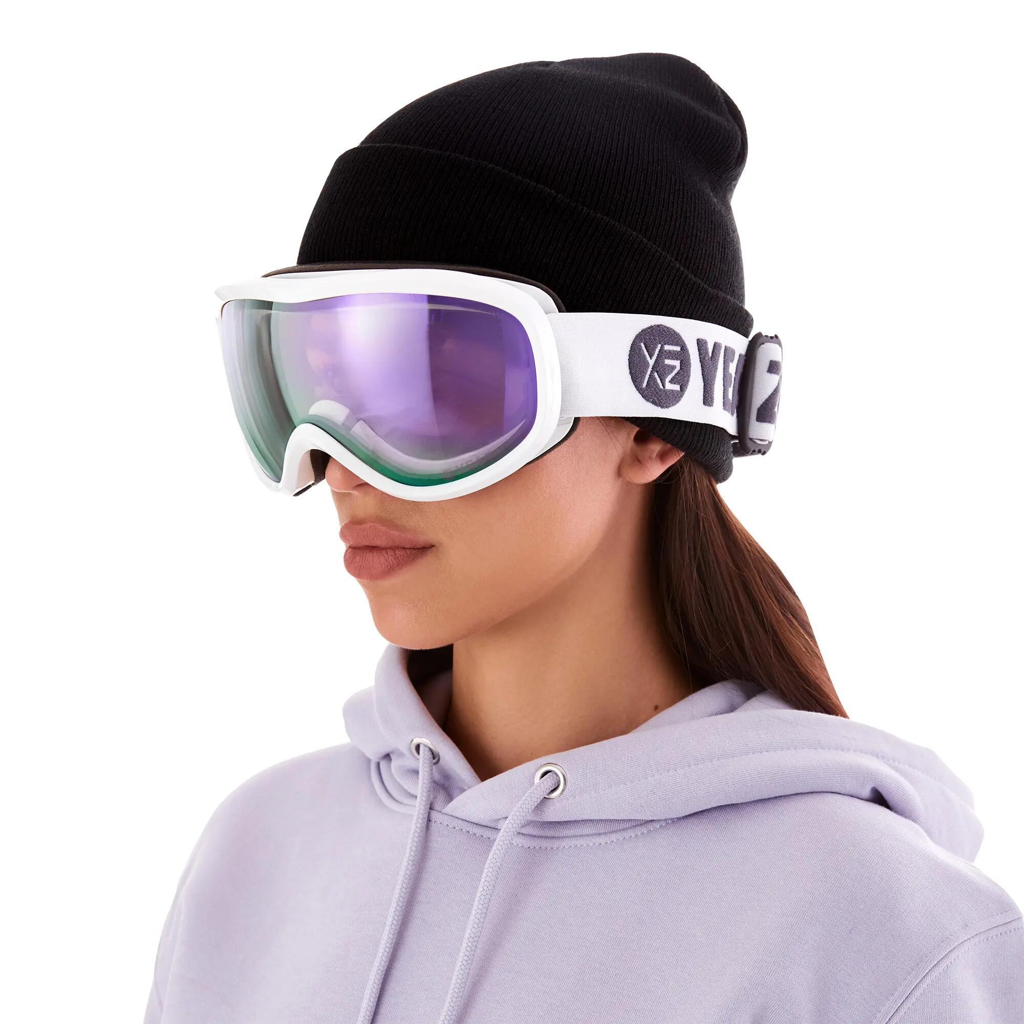 YEAZ Masque de ski/snowboard violet/blanc STEEZE 3/11