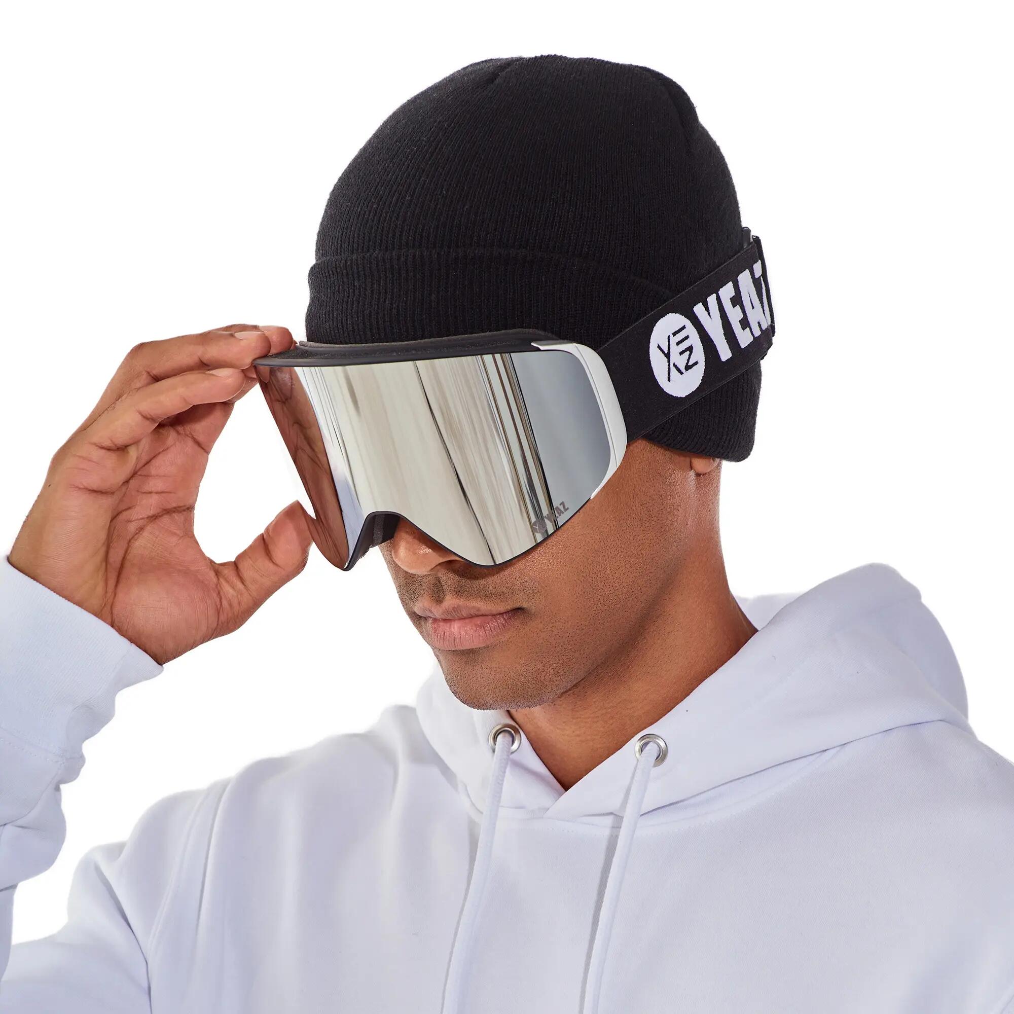 YEAZ Óculos Polarizados para Esqui Prata Espelhado/Prata APEX 2/11