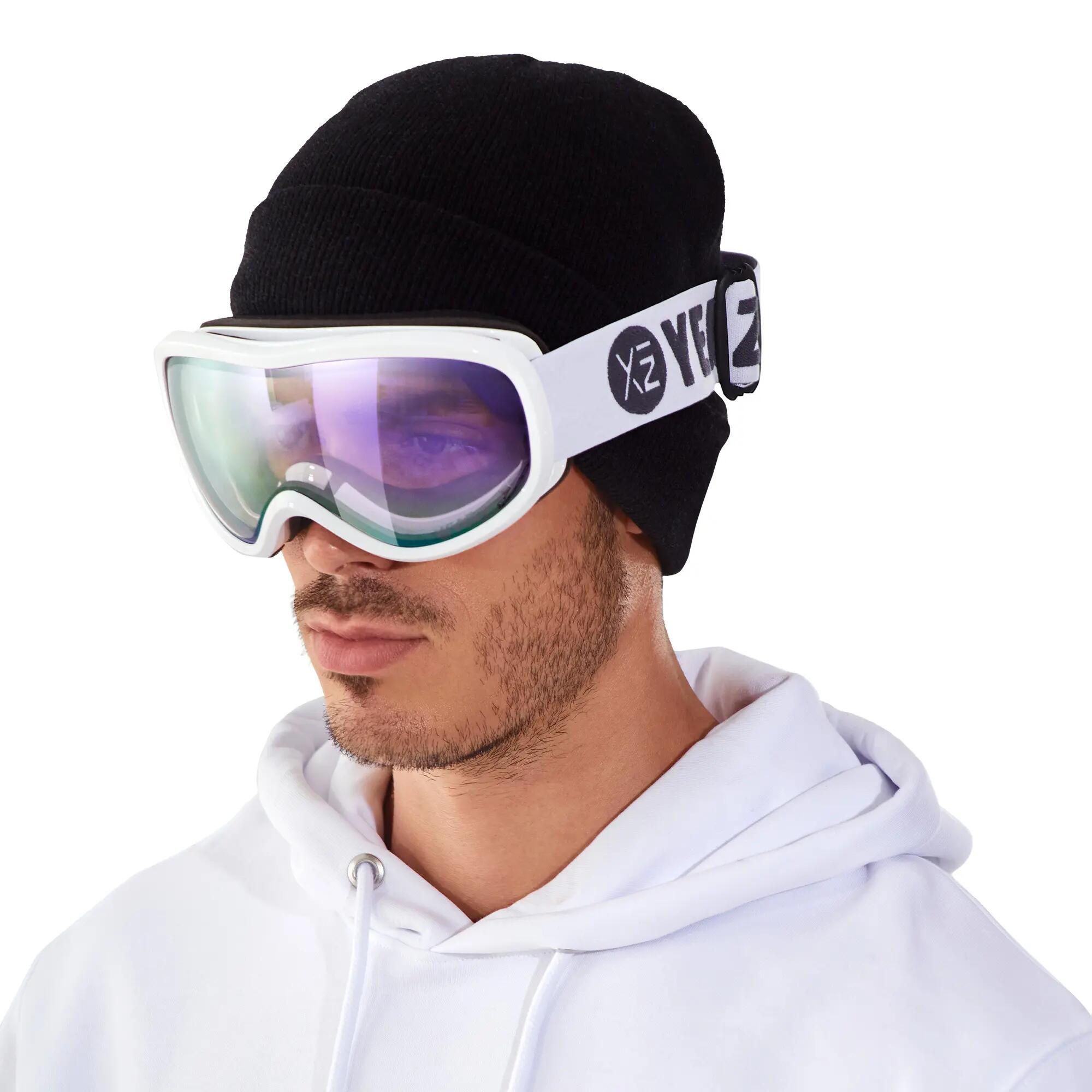 YEAZ Masque de ski/snowboard violet/blanc STEEZE 2/11