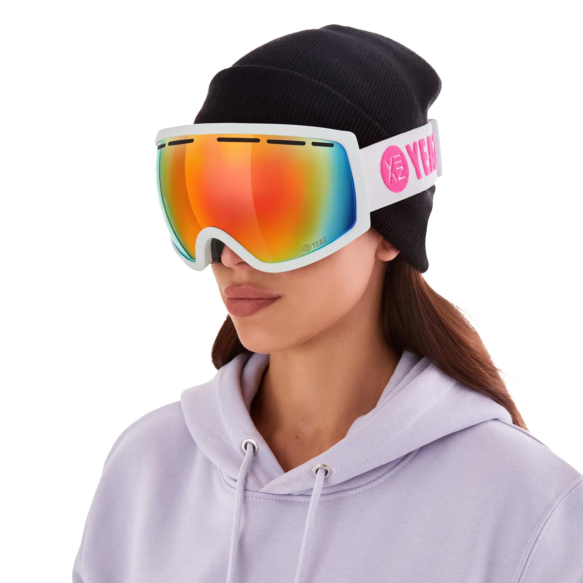 YEAZ Ski- en snowboardbril rood/wit PEAK 3/10