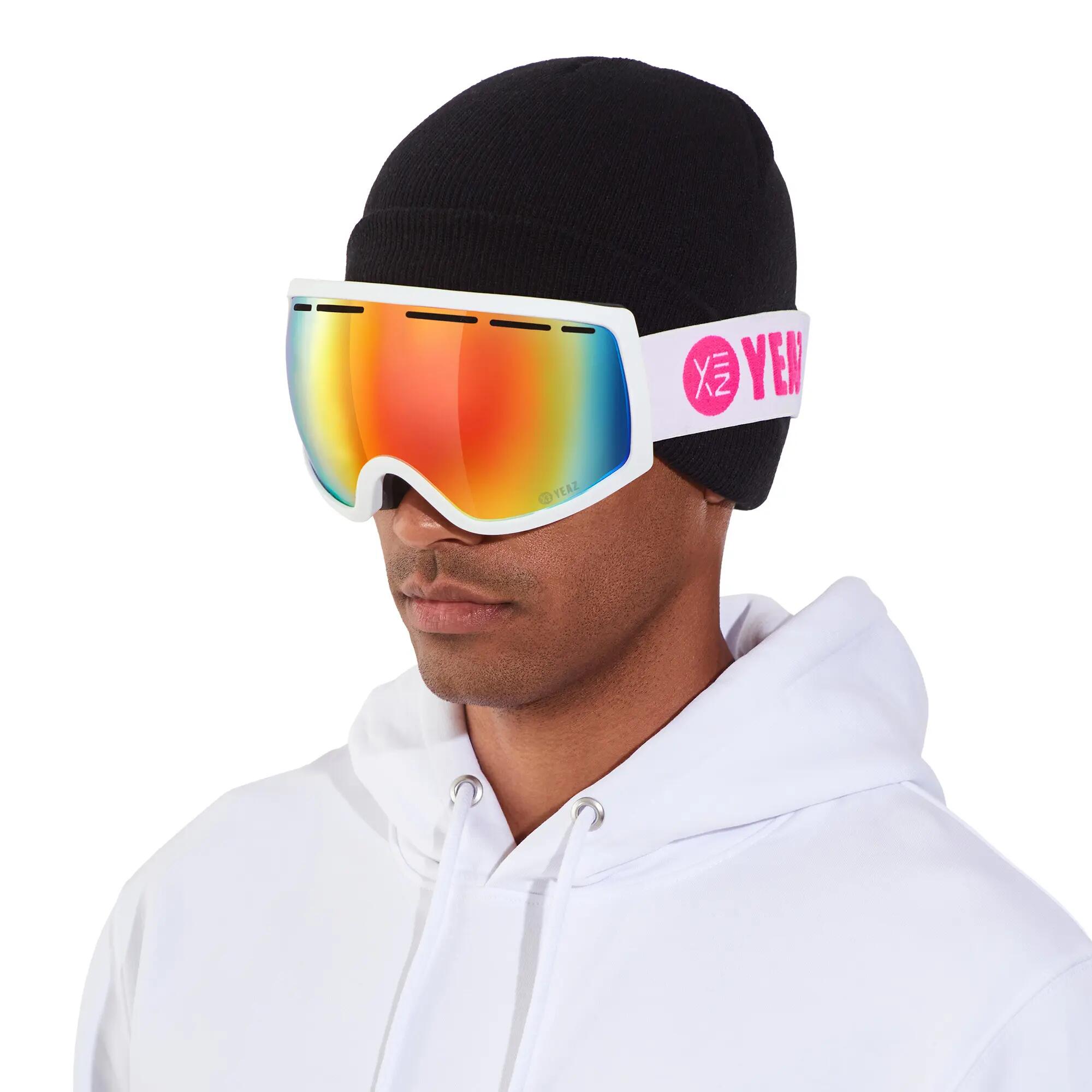 YEAZ Ski- en snowboardbril rood/wit PEAK 2/10