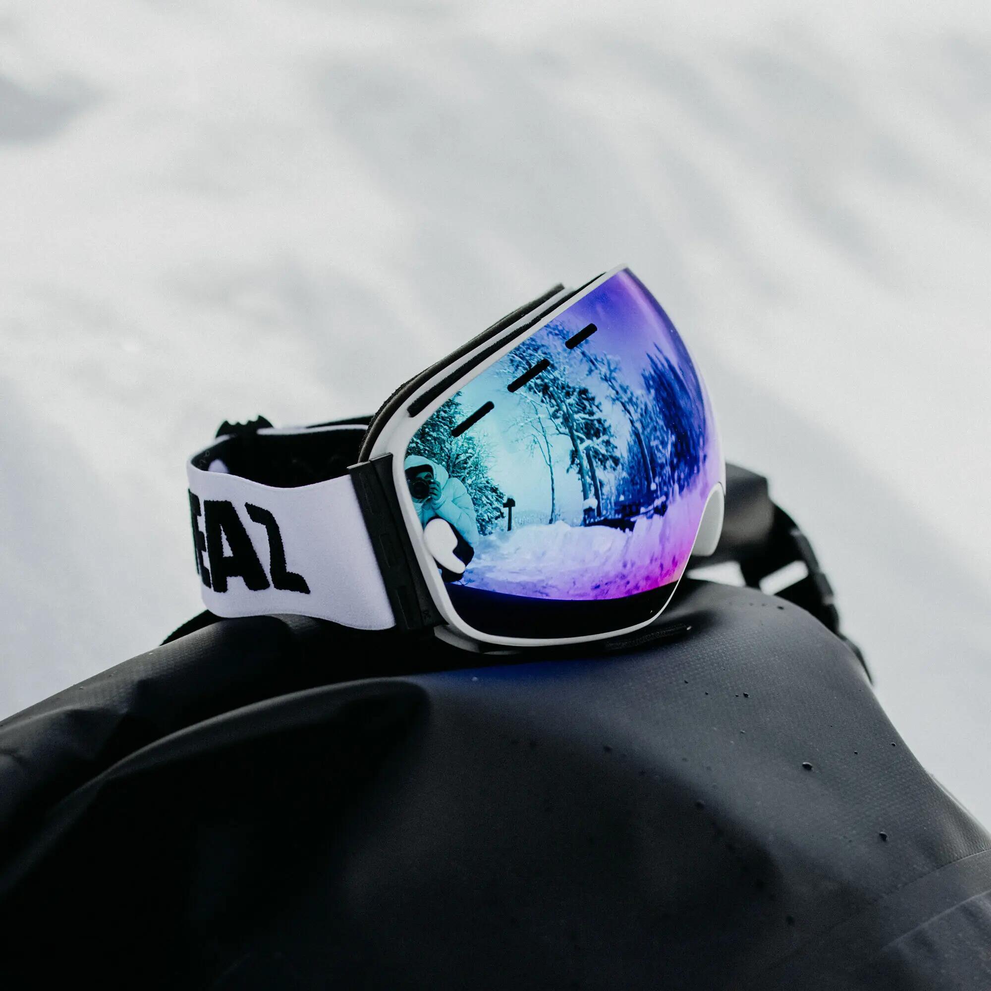 YEAZ Óculos de Esqui e Snowboard com Armação Azul/Preto Espelhado XTRM-SUMMIT 4/12