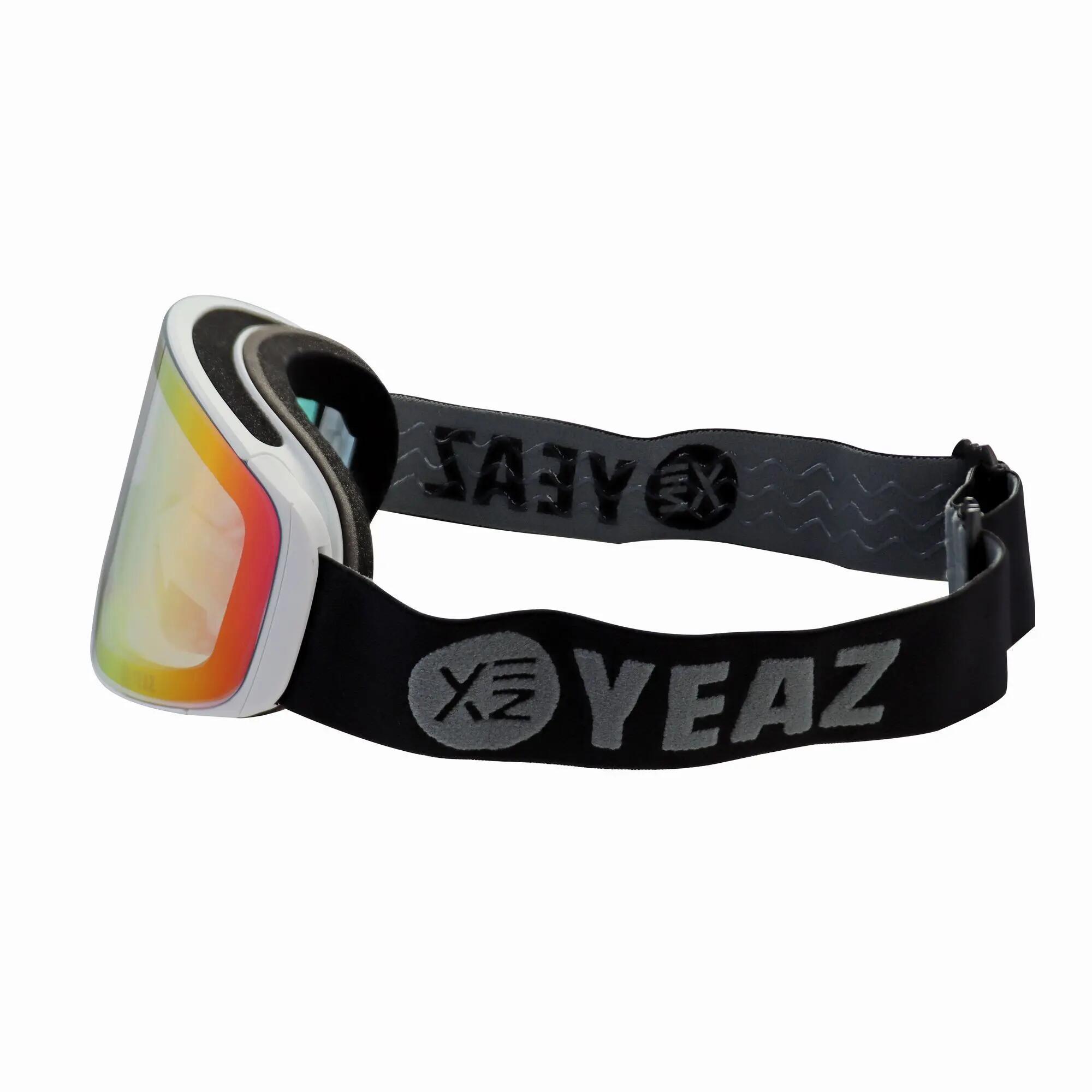YEAZ Occhiali da sci snowboard Magnet rosa a specchio/bianco APEX 7/12